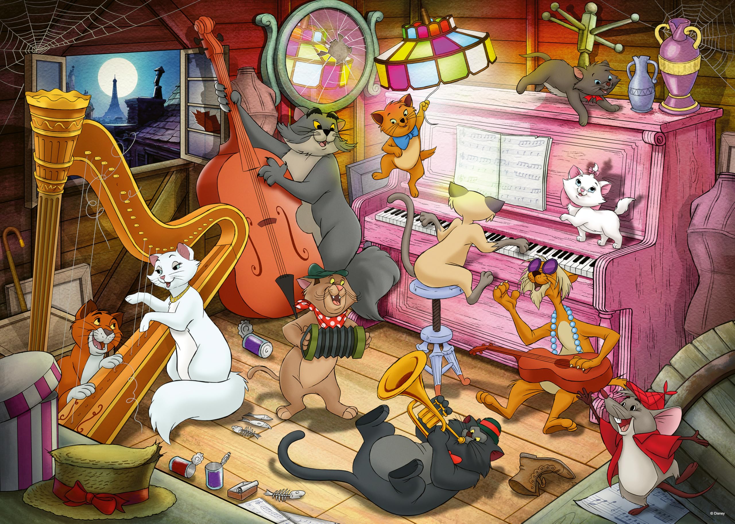 Ravensburger Disney Aristocats 1000 Piece Jigsaw Puzzle 1