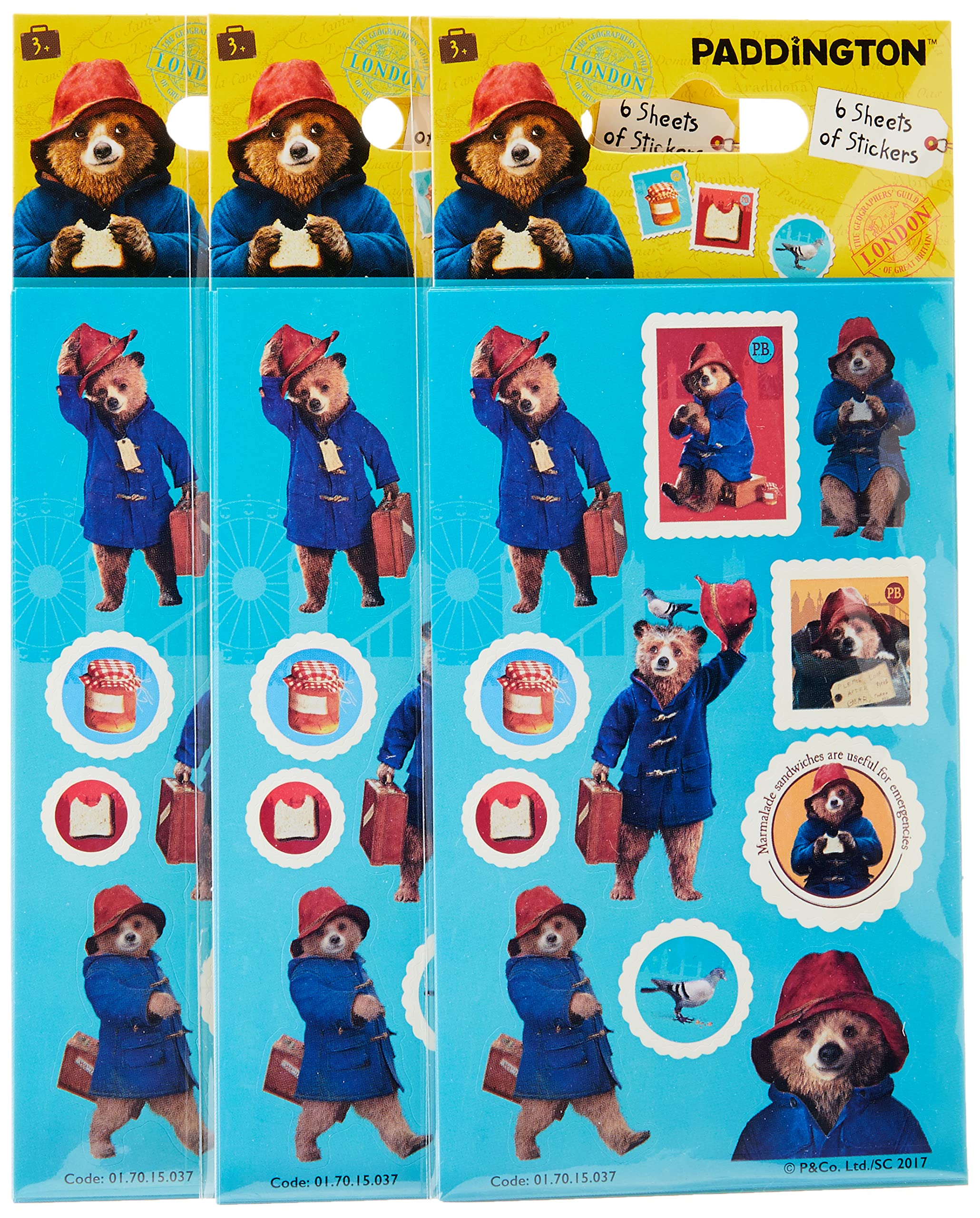 Paper Projects Paddington Movie Party Bag Stickers Bundle (18 Sheets) 1