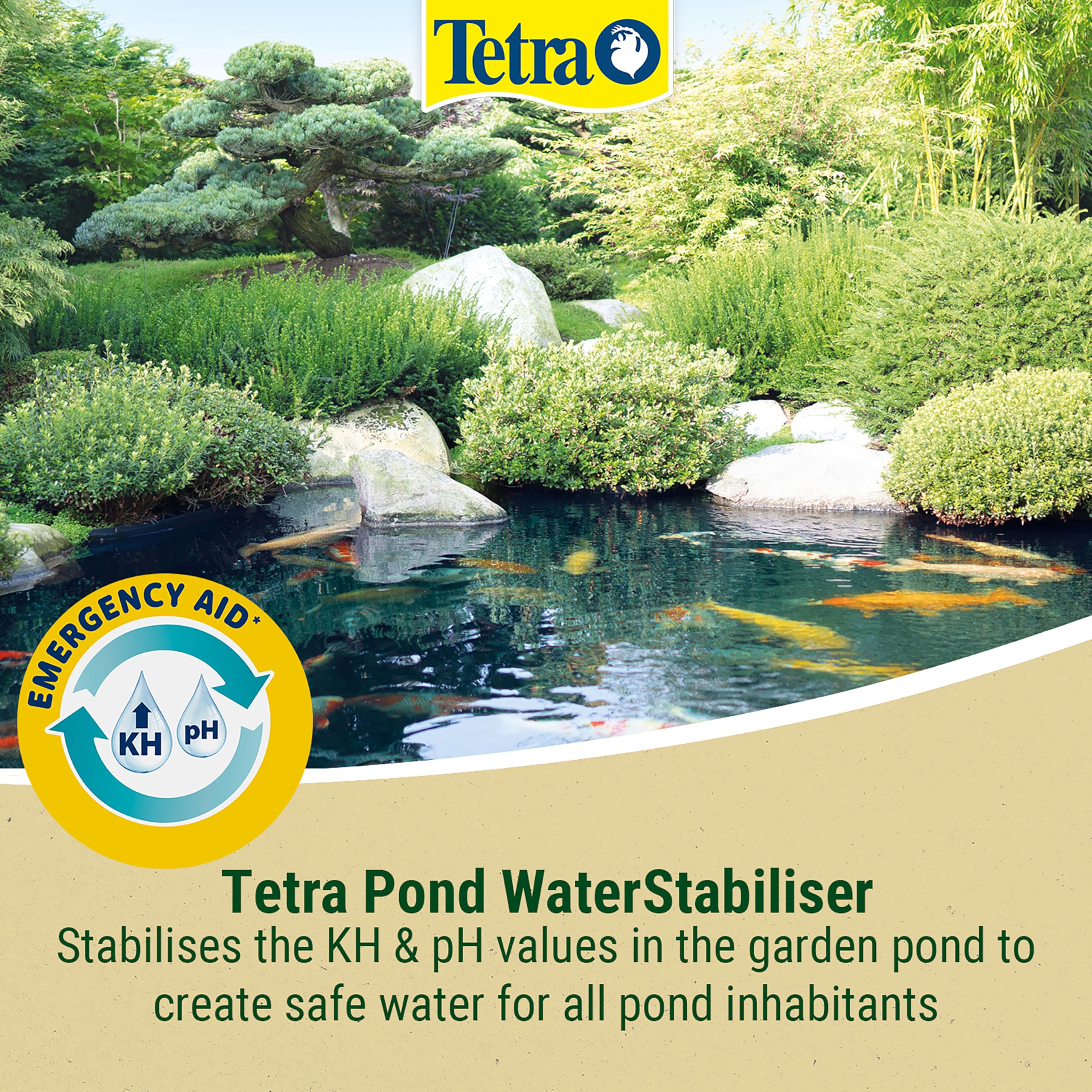 Tetra Pond Water Stabilizer Powder - Stabilizes KH and pH for Healthy Pond Water | 1.2 kg 4