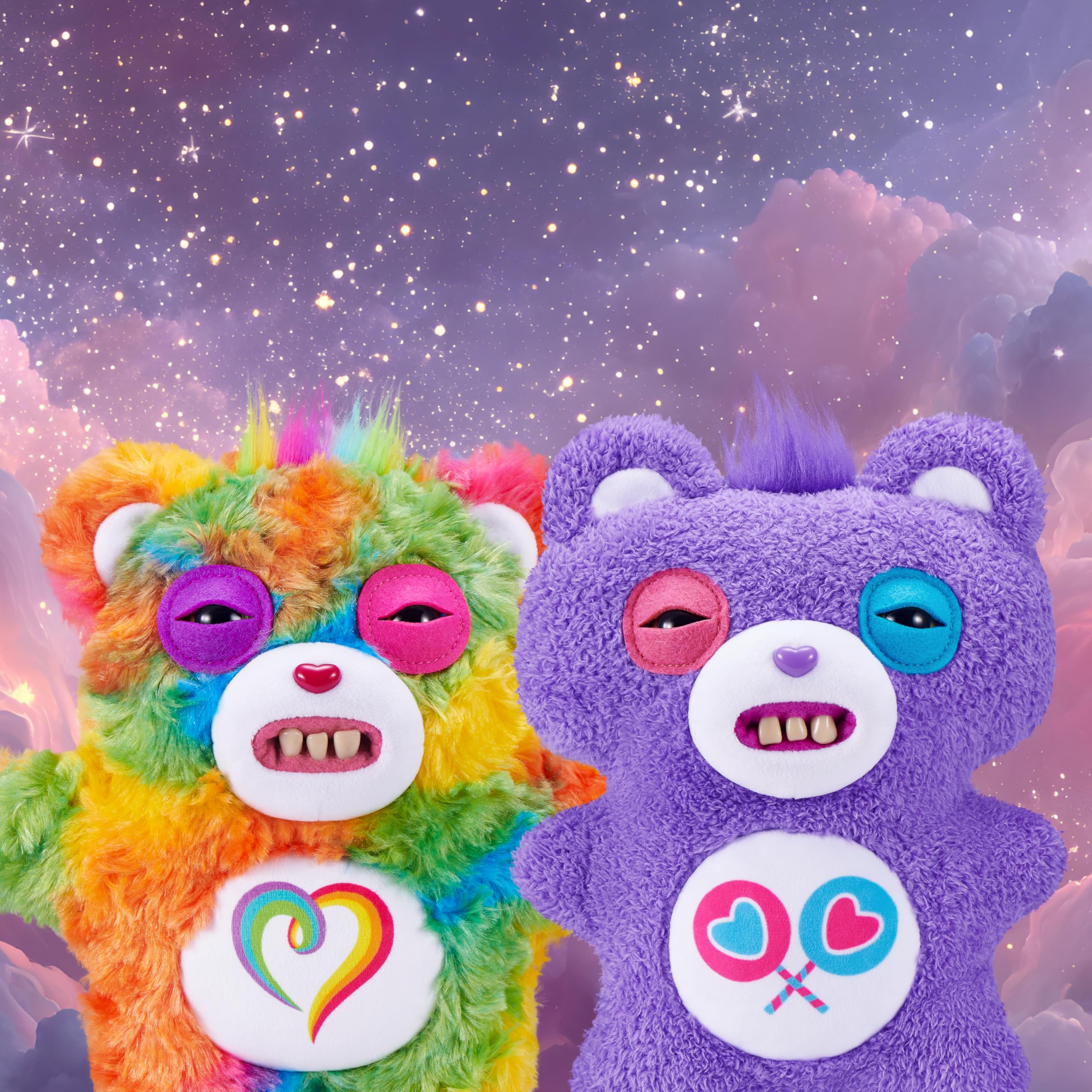 Fuggler Care Bears 9-Inch Plush Toy (Togetherness Bear) by ZURU | Polyester | Ages 4+ 3