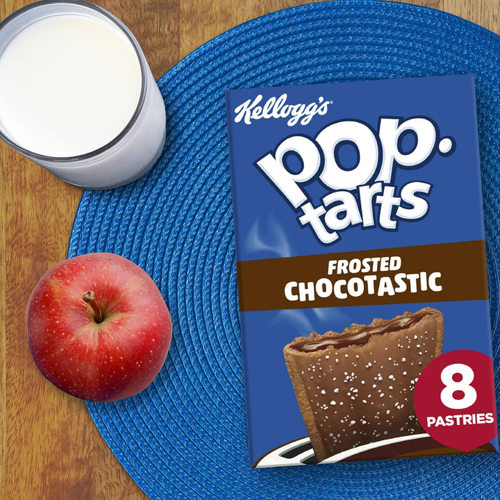 Kellogg's Pop-Tarts Frosted Chocotastic Toaster Pastries Box, 8 x 48g