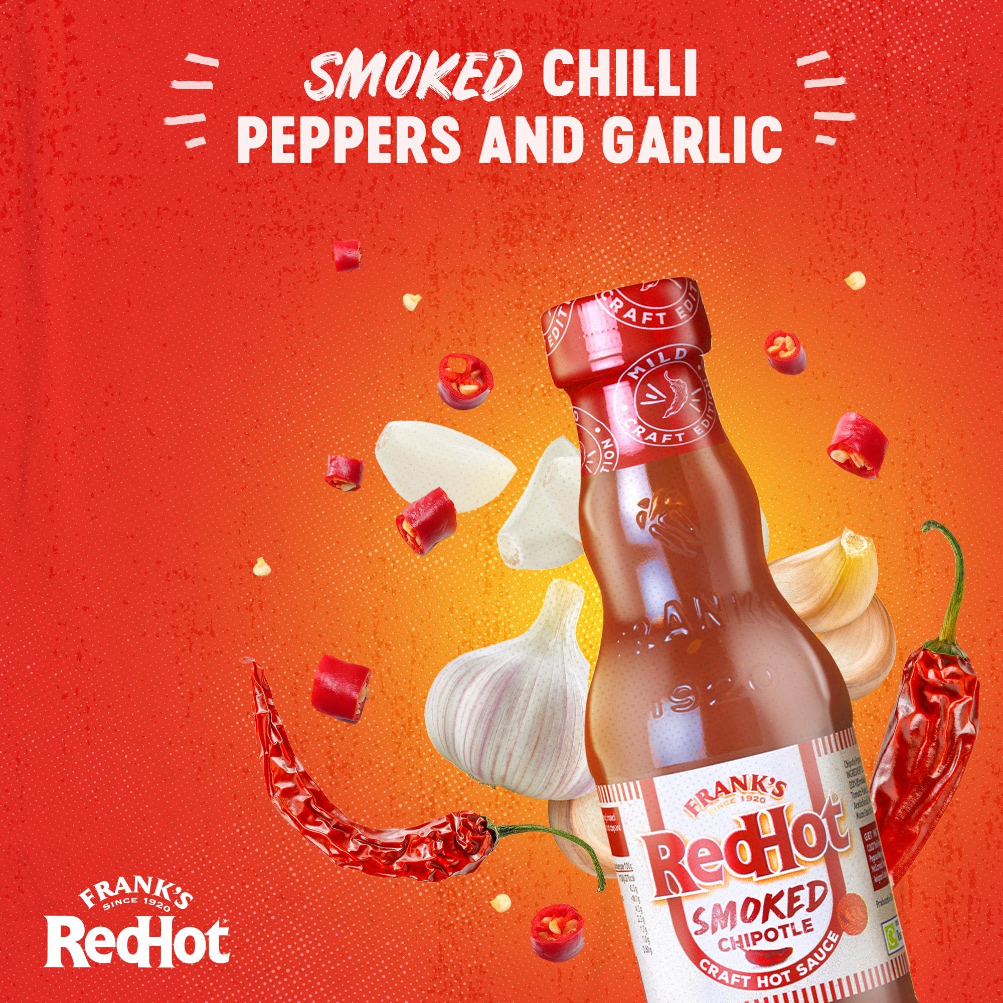 Frank's RedHot Smoked Chipotle Craft Hot Sauce 135 ML | Pack of 2 4