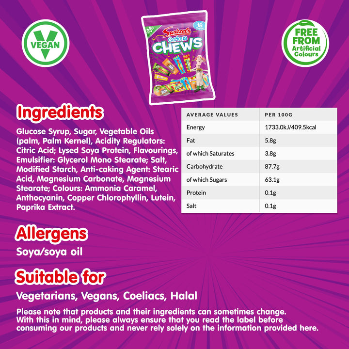 Swizzels Curious Chews 171g, White