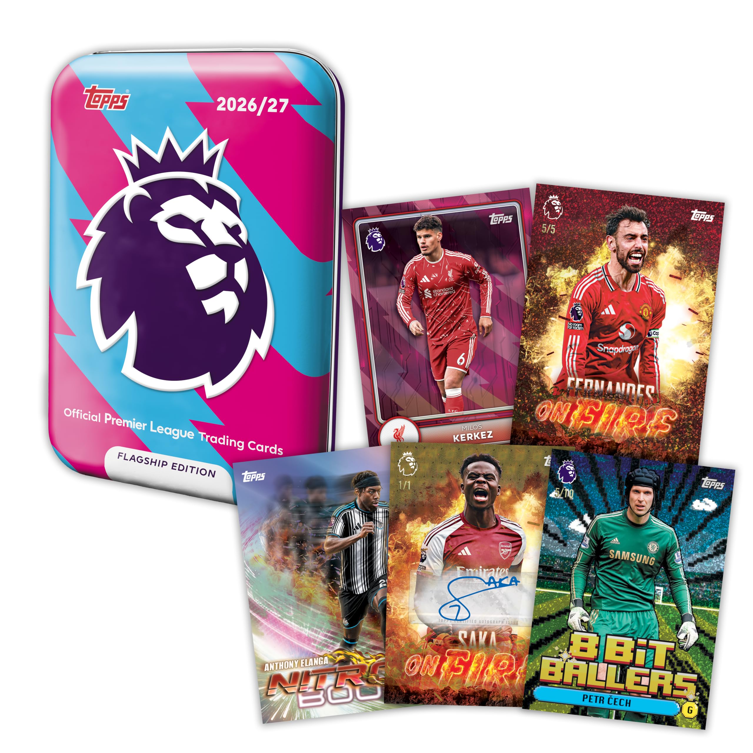 Topps Premier League 2026/27 Mega Tin 1 Trading Card Pack - Includes 40 Cards 2