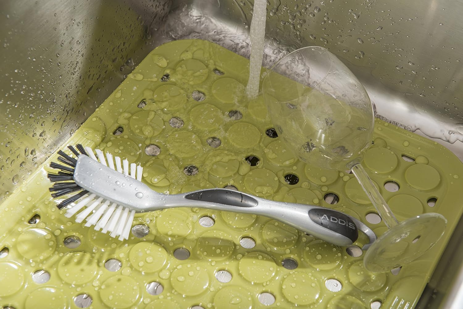 Addis Ultra Grip Jumbo-Spülbürste – Metallic-Silber 6