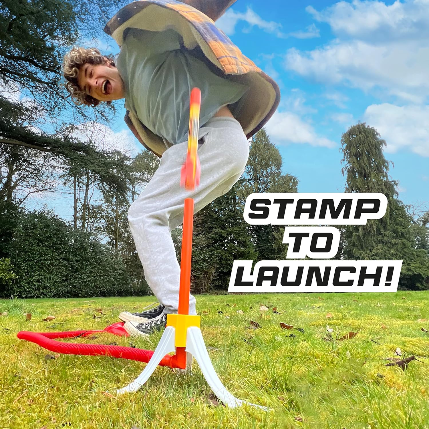 WOW! STUFF HYPR Duelling Battle Rocket - Outdoor Stomp Rocket Playset for Kids 5+ 5