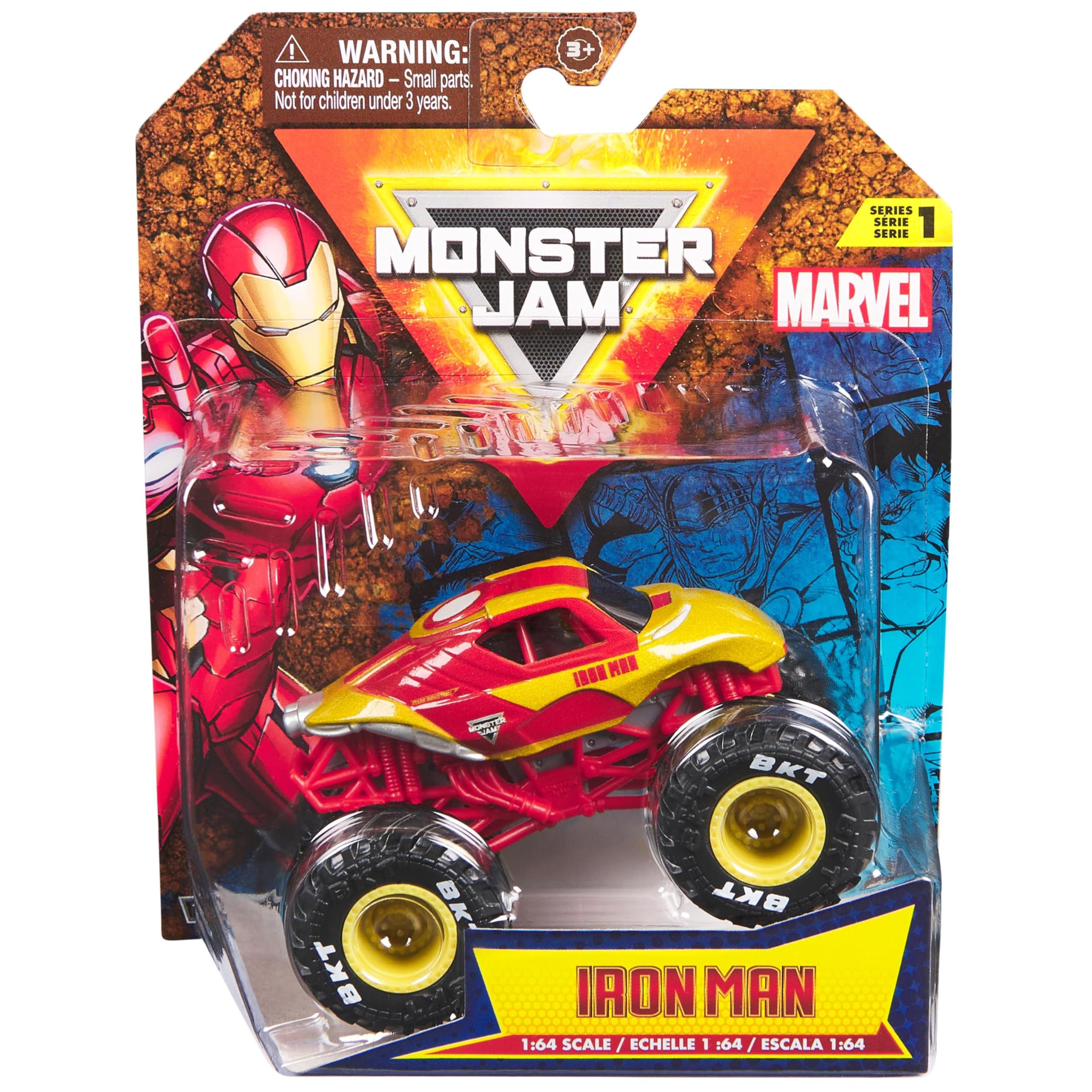Monster Jam Marvel Superhero Design Truck - 1:64 Scale | Plastic | Ages 3+ 8