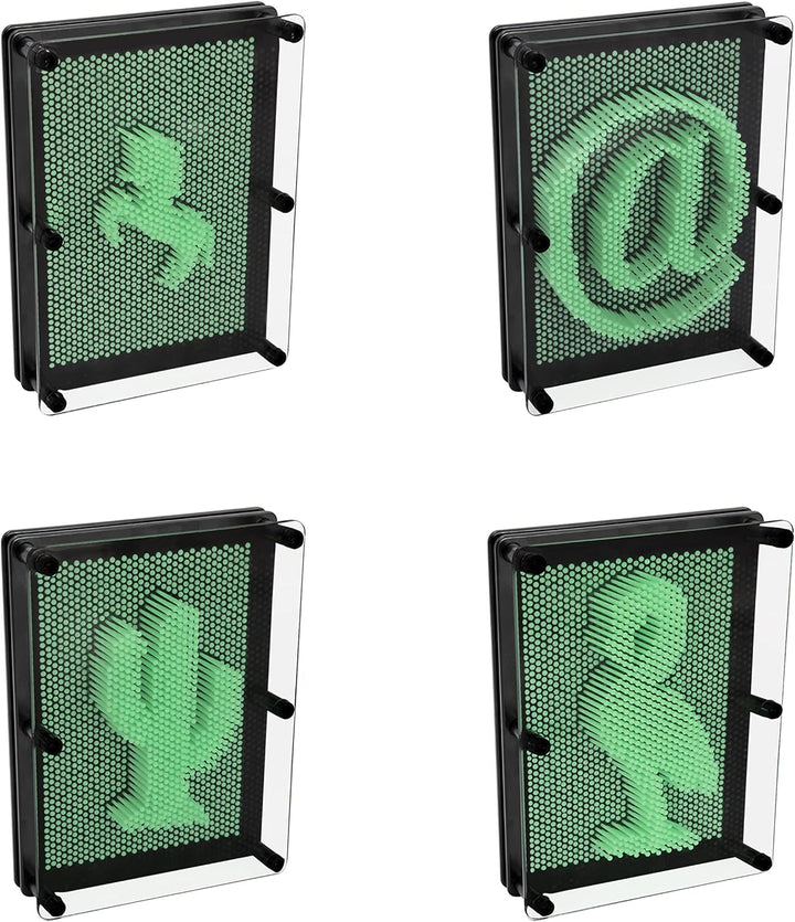 Global Gizmos 48109 Glow in the Dark Pin Art Impression Toy/Ideal for Home and O