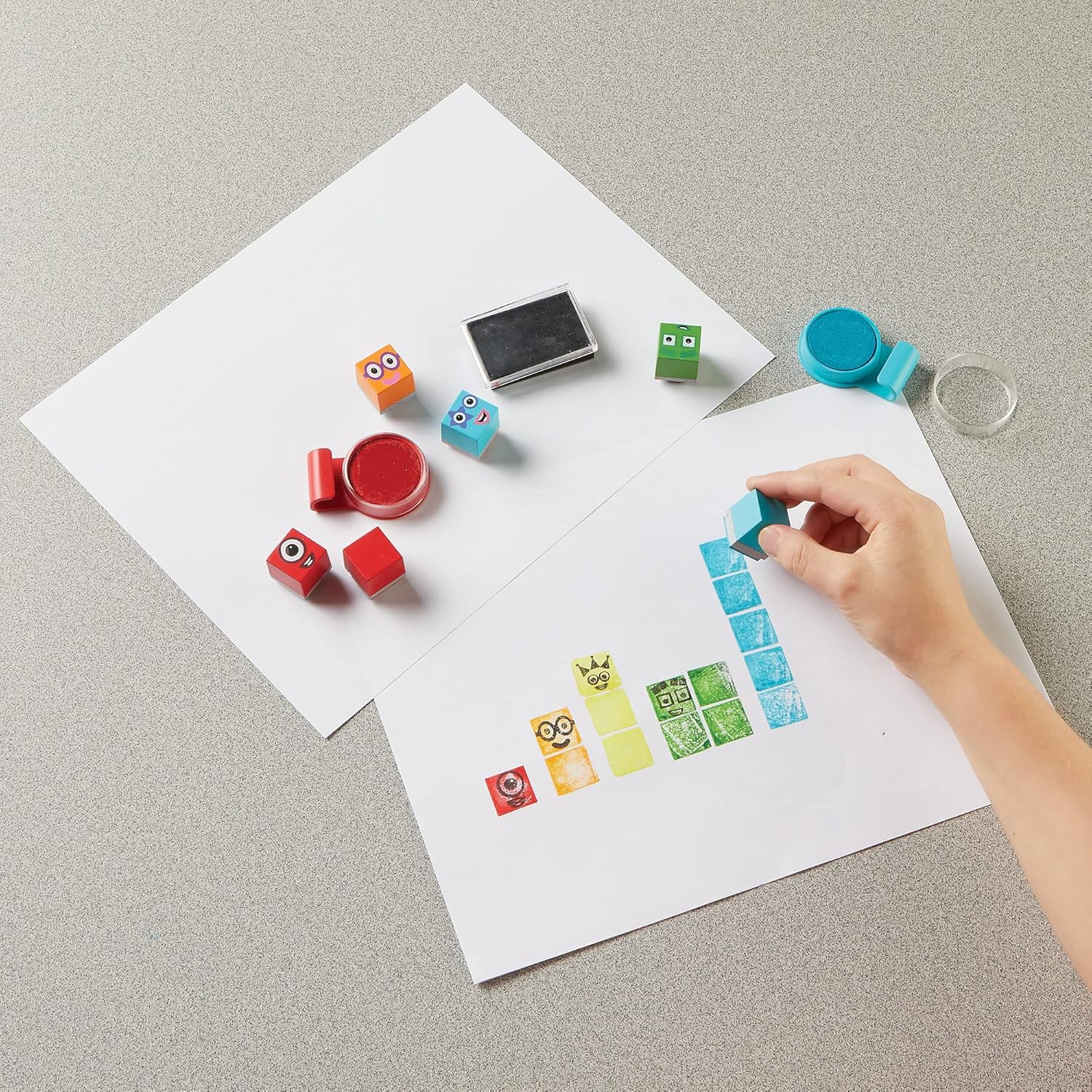 Learning Resources - Numberblocks Stampoline Park Stamp Activity Set 10