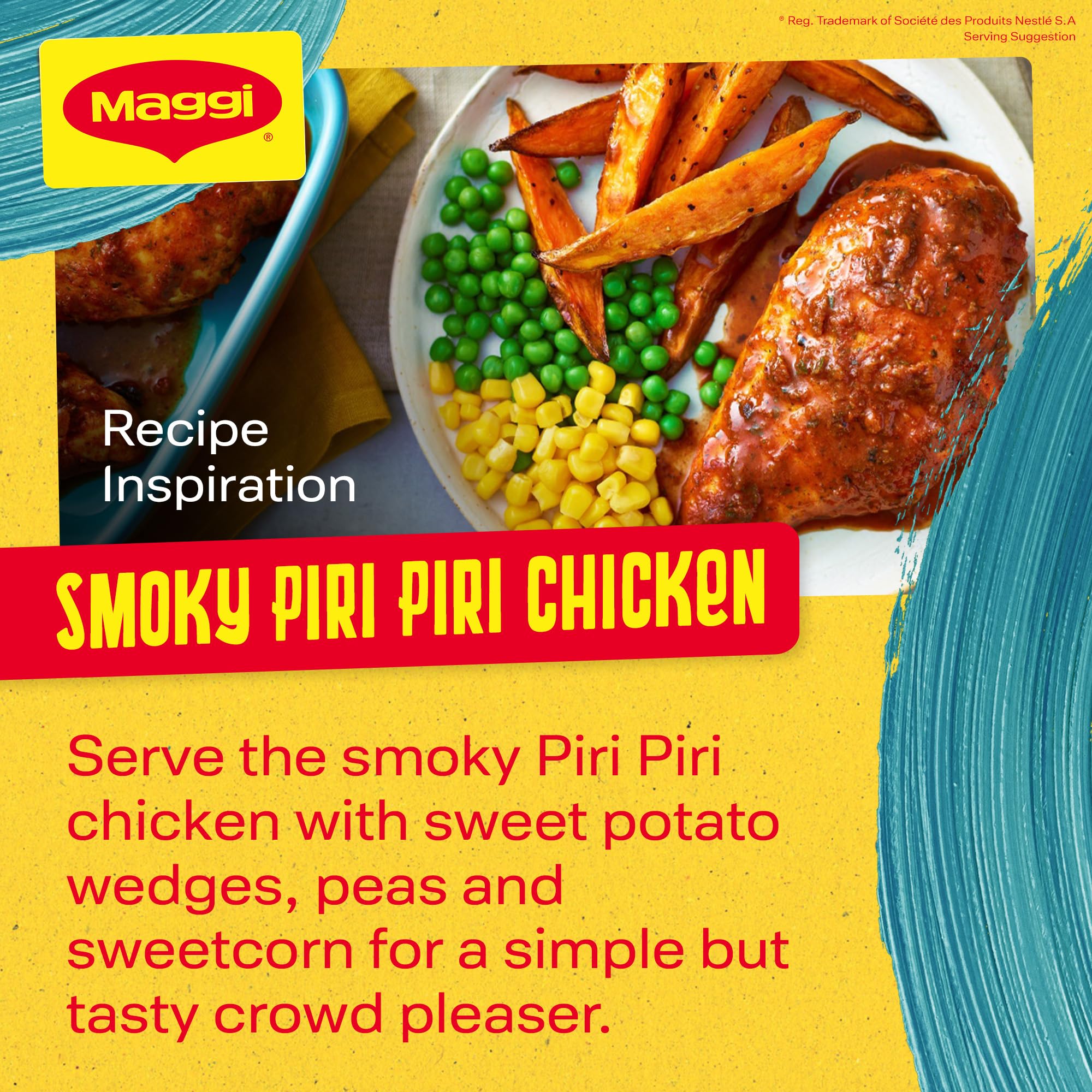 MAGGI So Juicy Smokey Piri Piri Chicken Rezeptmischung 27g 6