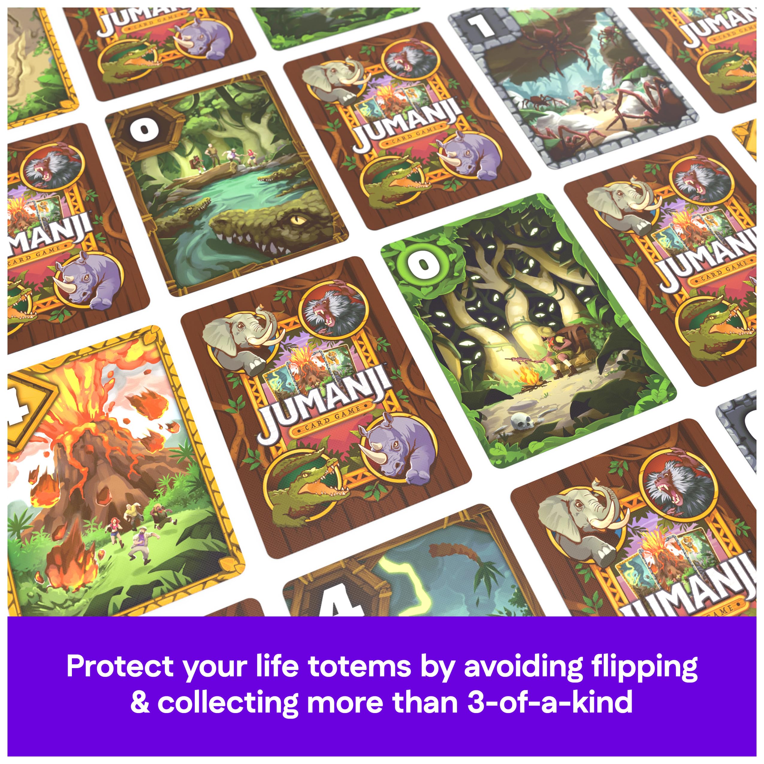 Spin Master Games Jumanji Card Game - Family Card Game for 2-5 Players, Ages 7+ 4