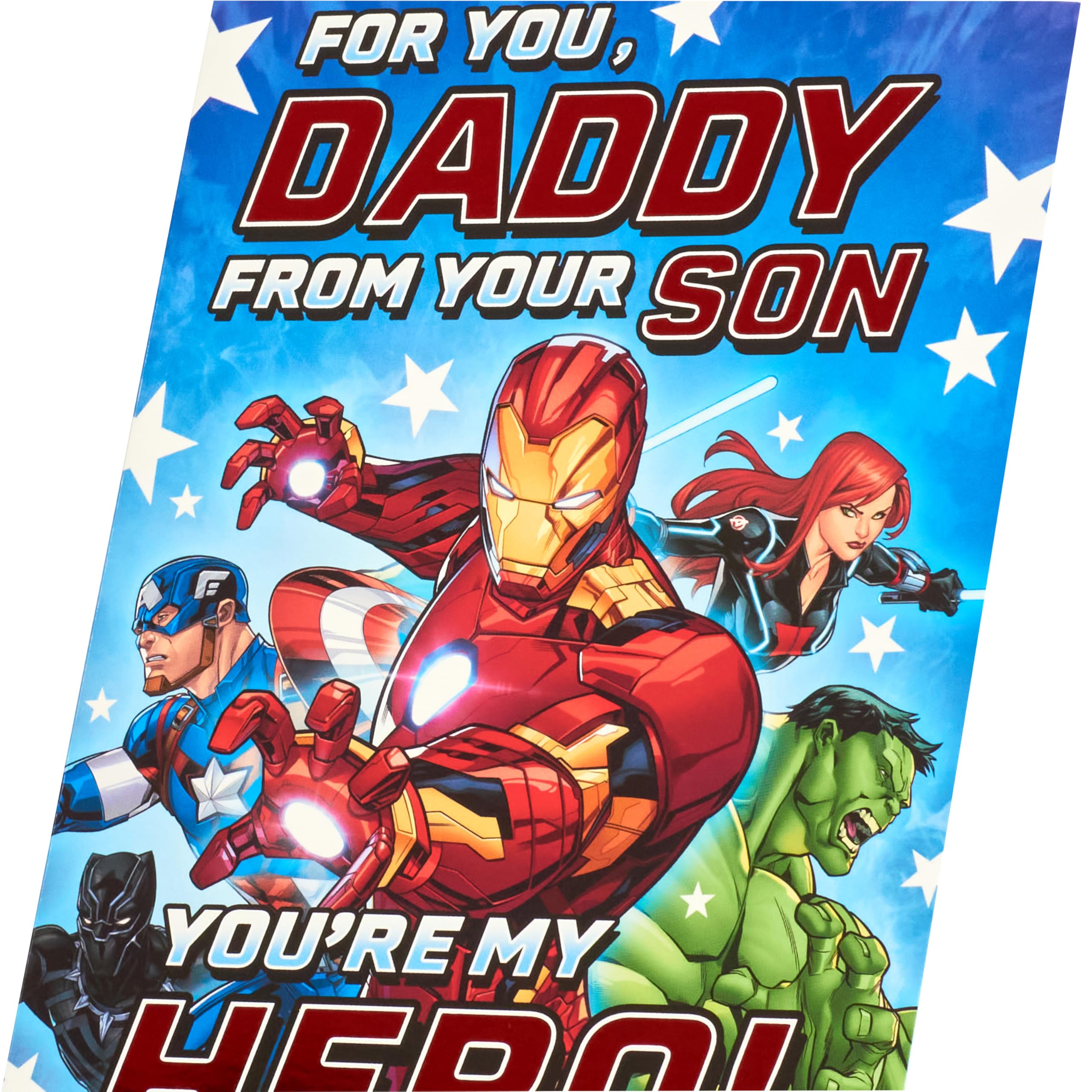 UK Greetings Father's Day Card for Daddy from Son | Superhero Design | 14.9 x 22.9 cm 4