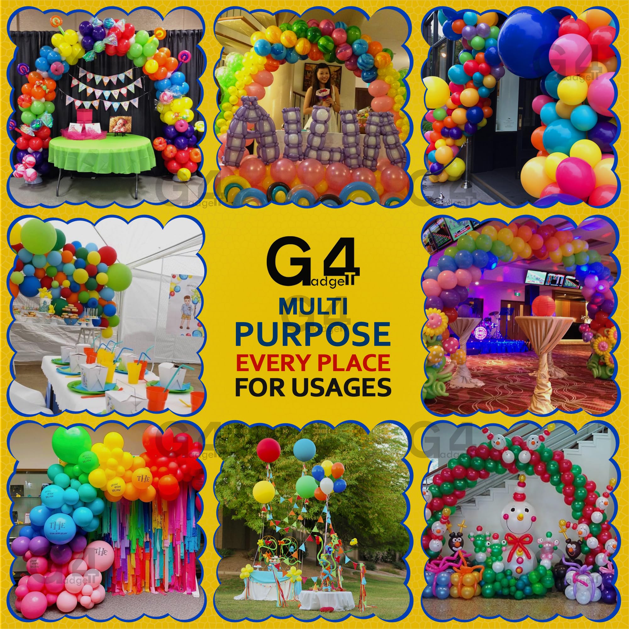 G4GADGET 30x Punch Balloons for Kids – 12 Inch Party Bag Fillers | Assorted Bright Colours | Premium Latex 6