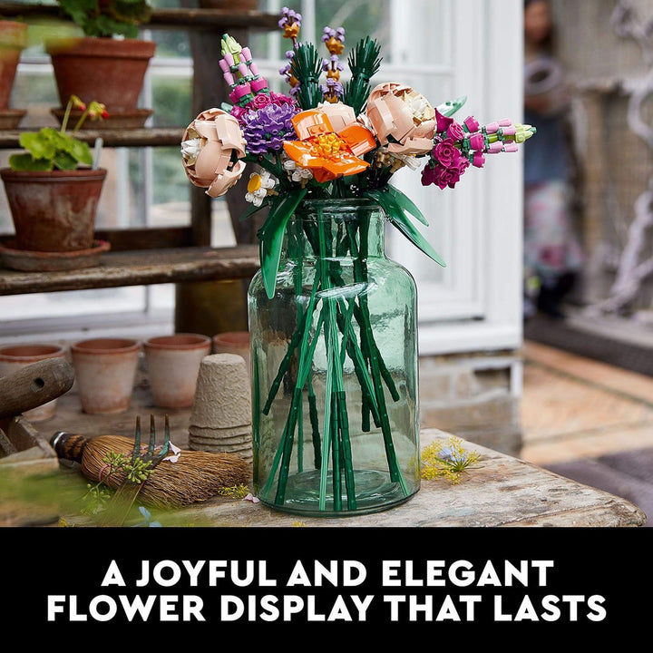LEGO 10280 Flower Bouquet - Artificial Flowers Building Set for Adults