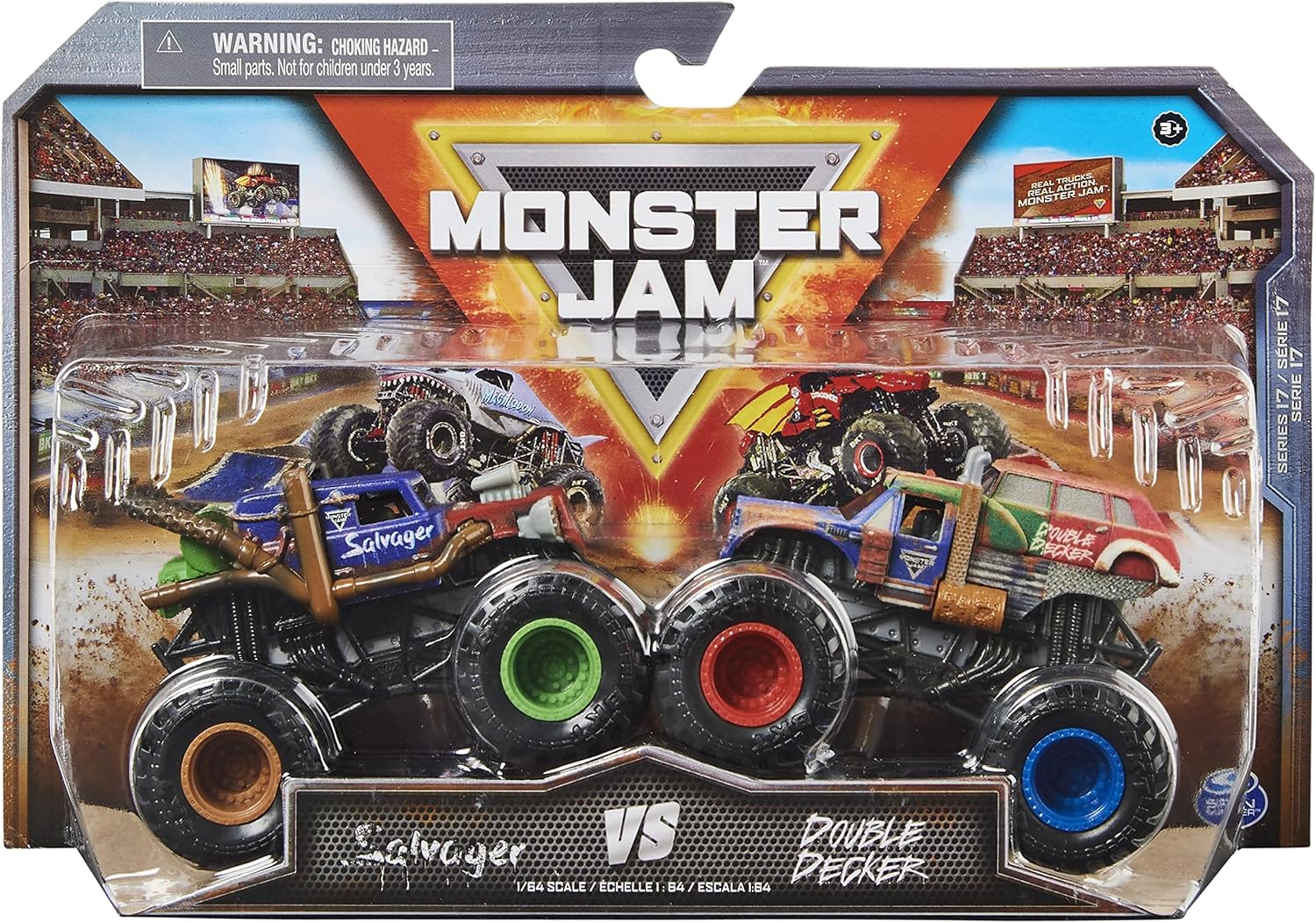 Monster Jam 1:64 Scale Die-Cast 2-Pack - Head-to-Head Monster Trucks for Kids 13
