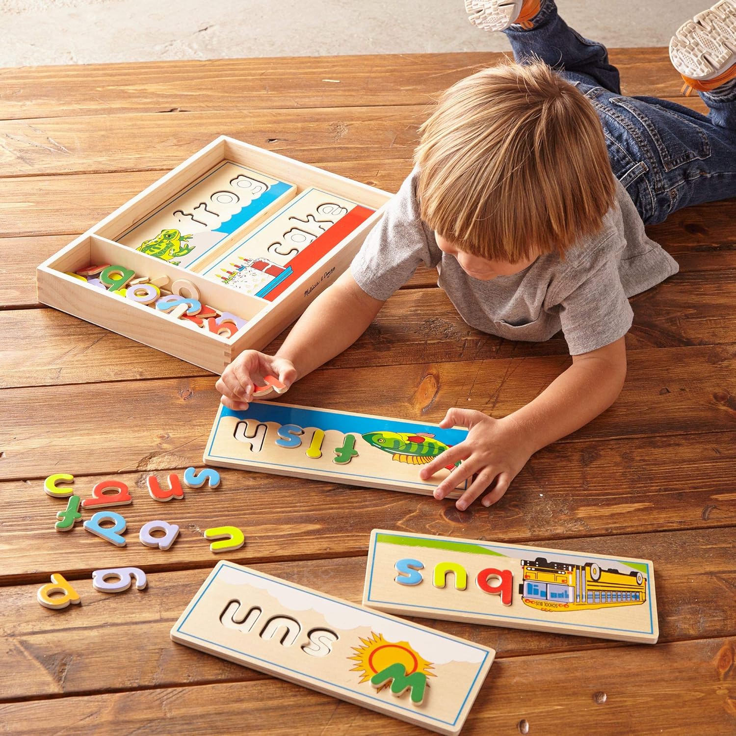 Melissa & Doug See & Spell Wooden Puzzle - Educational Learning Toy for Kids 4-6 9