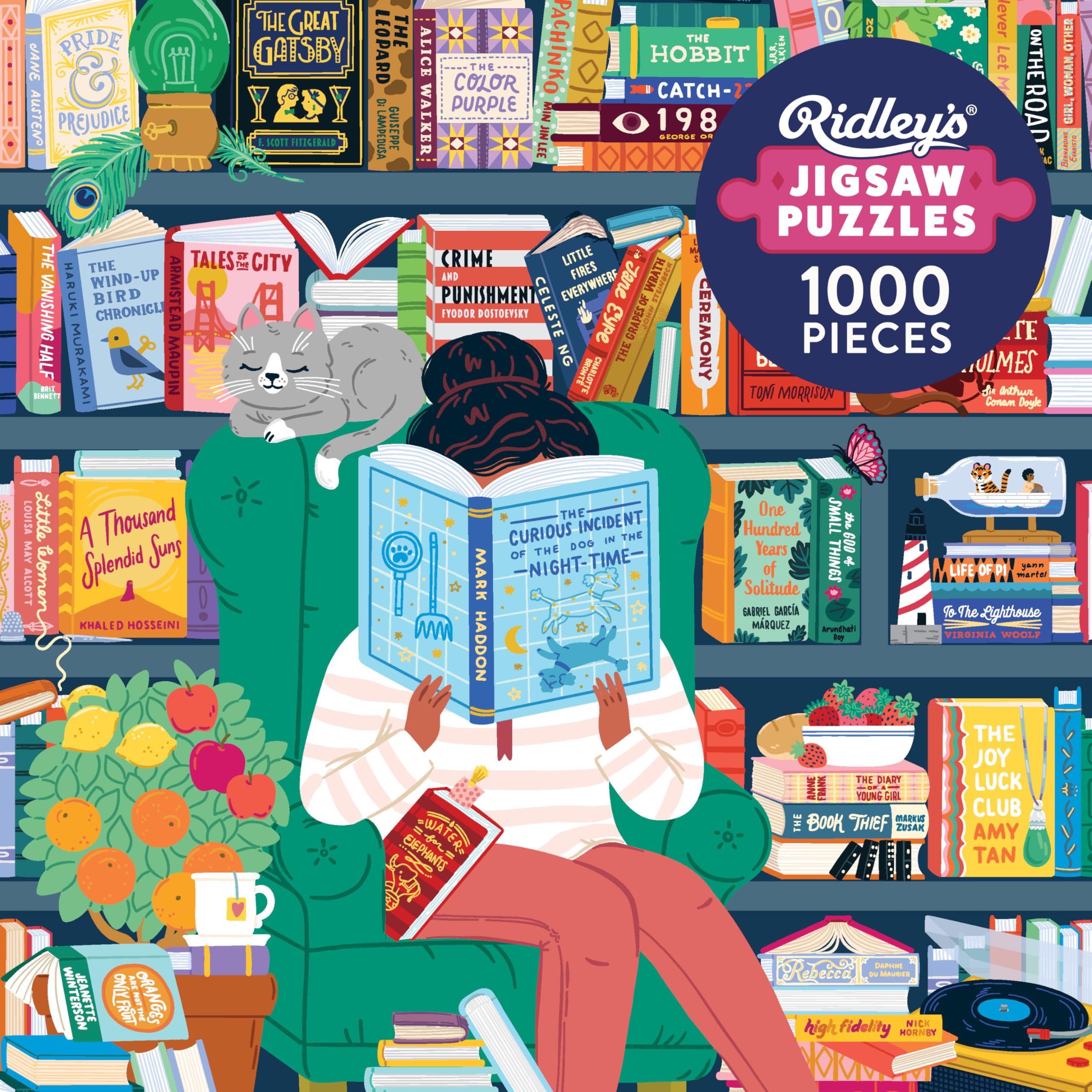 Ridley's 1000 Piece Jigsaw Puzzle: 50 Must-Read Books Theme 1