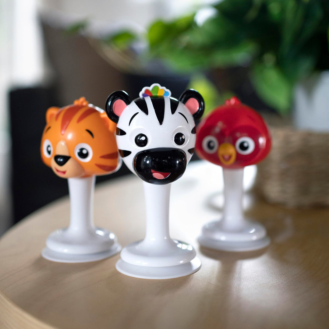 Baby Einstein Rattle & Jingle Trio - Suction Cup High Chair Toys for 3 Months+