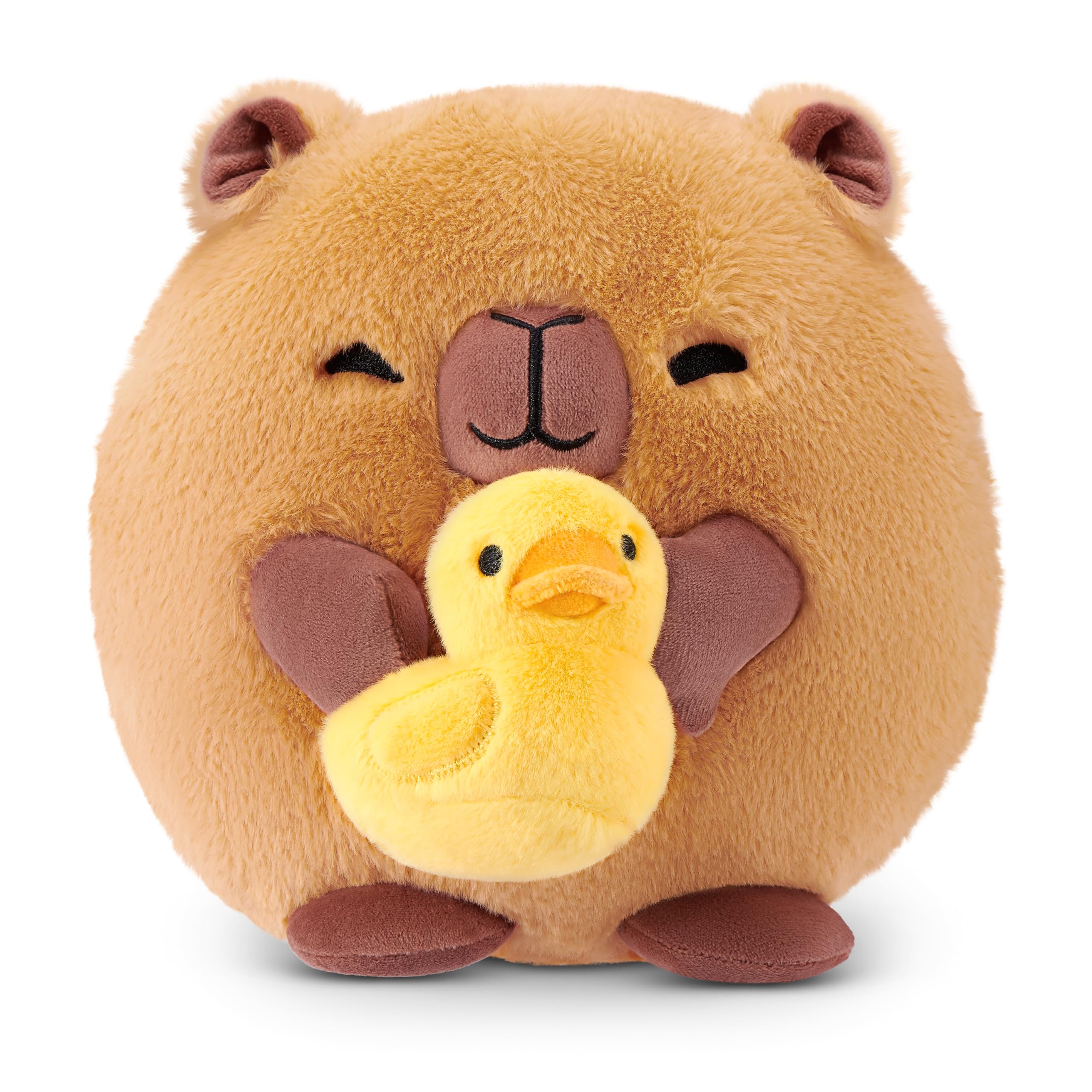 Snackles Core Series 2 8-Inch Plush - Capybara with Rubber Duck | Super-Soft | Collectible