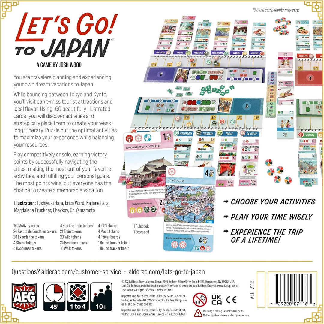 AEG Let's Go! To Japan Family Board Game