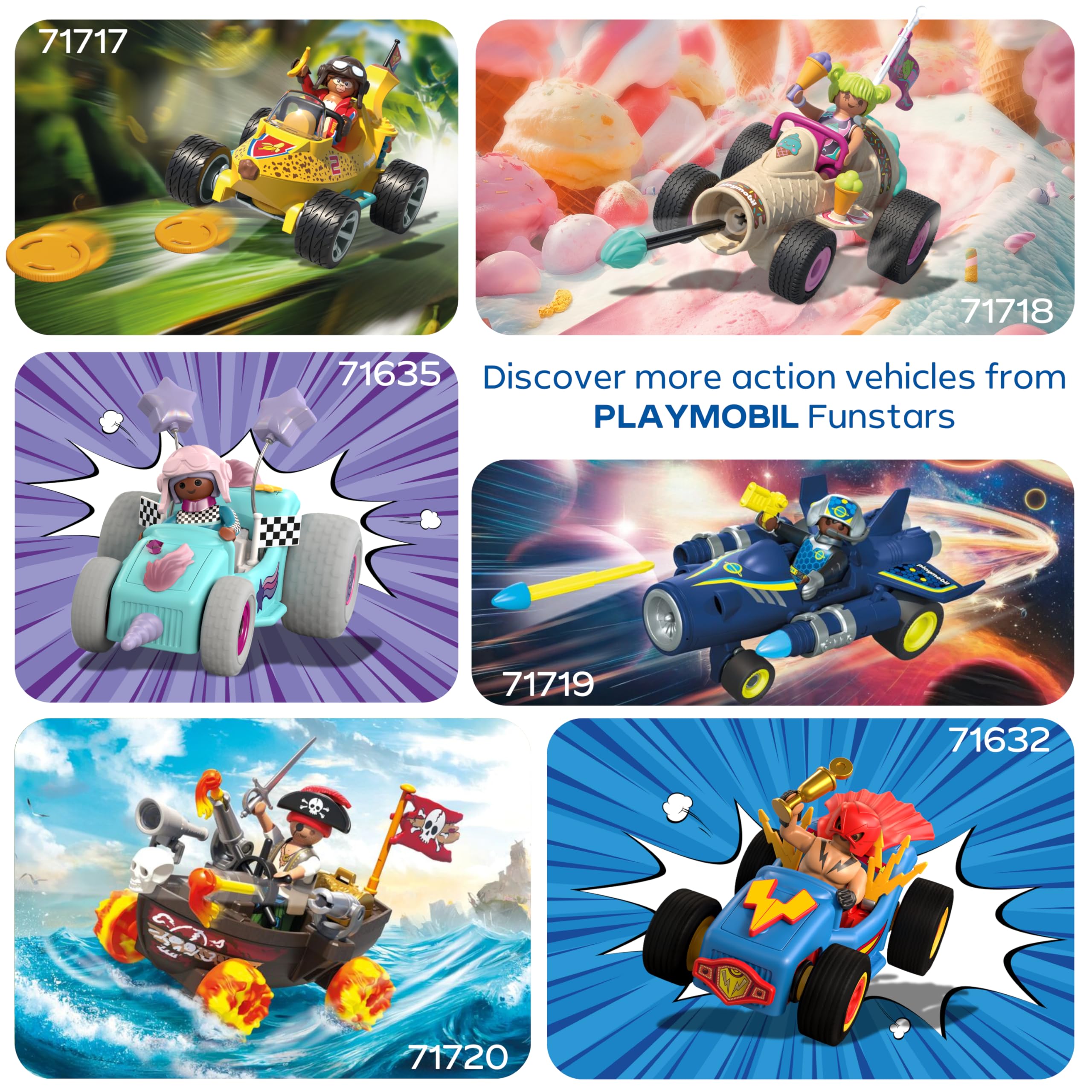 Playmobil Fun Stars Racing Space Jet - Pull-back Motor, Shooting Function | Ages 4+ | Model 71719 5