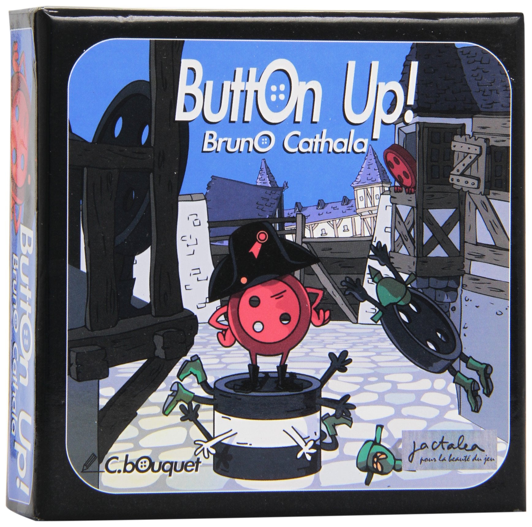 Blau-oranges Button-Up-Brettspiel