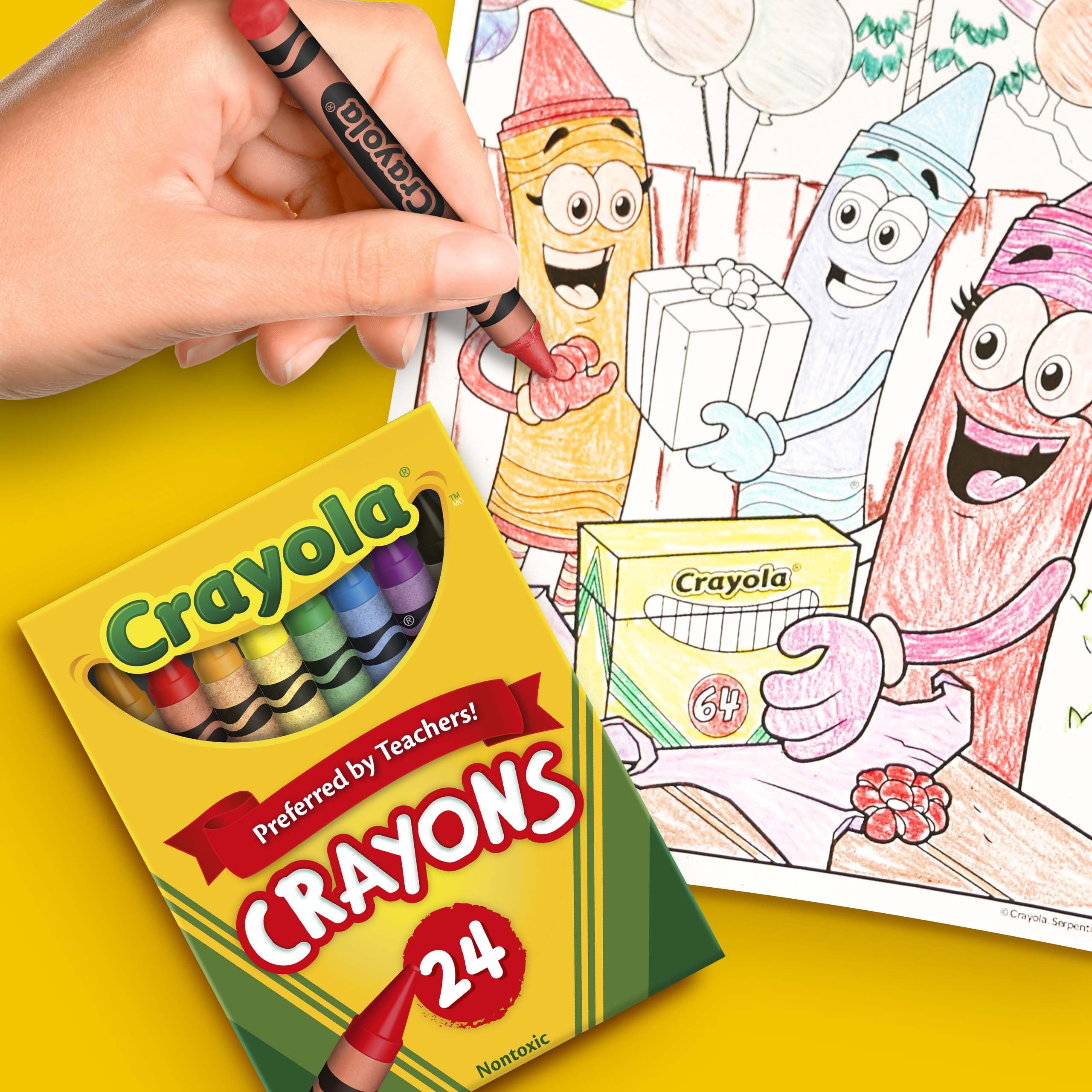 CRAYOLA Crayons - 24 Vibrant Wax Colours | Double Wrapped Strength | Ages 3+ 3