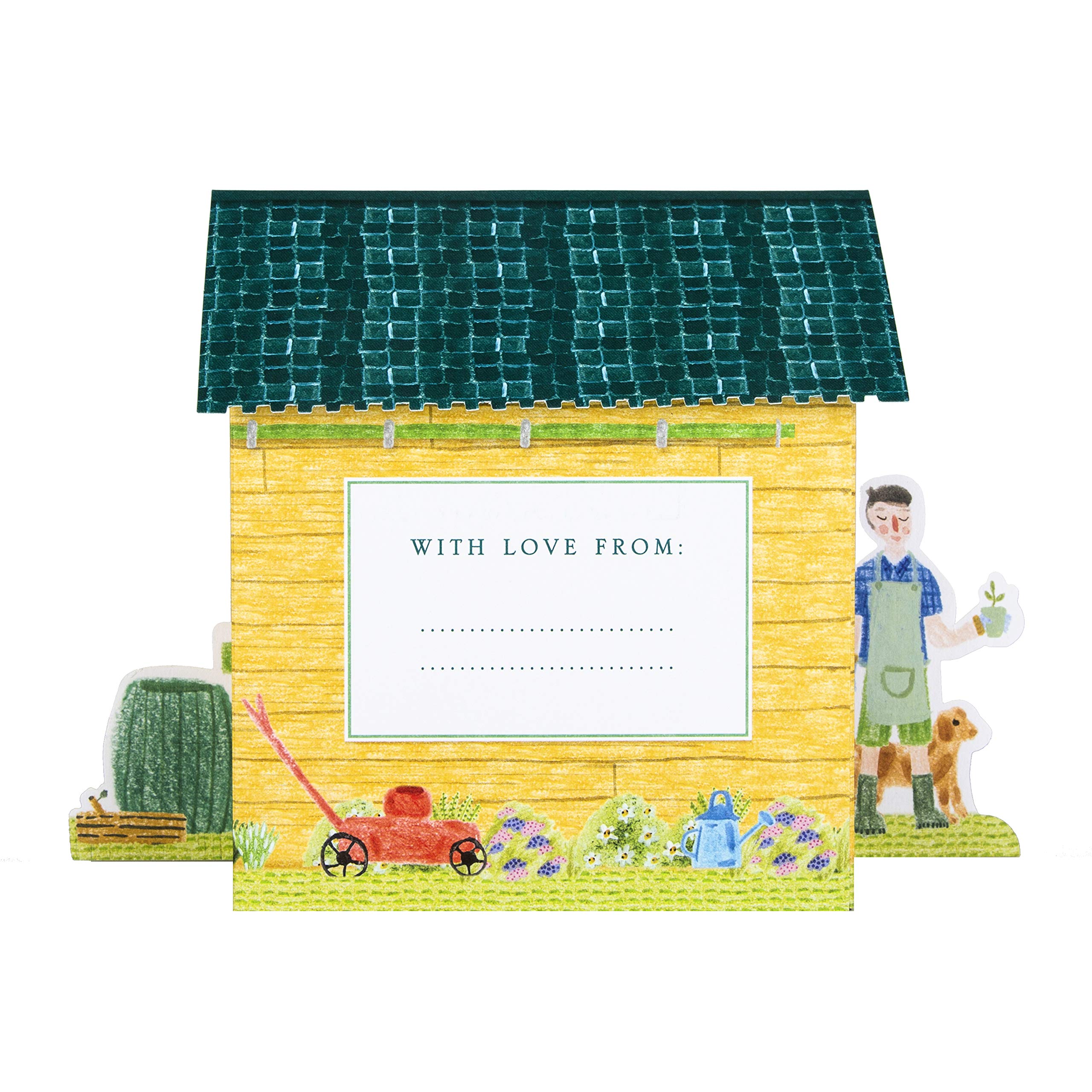 Hallmark 3D Pop Up Garden Shed Father's Day Card | FSC Certified 5