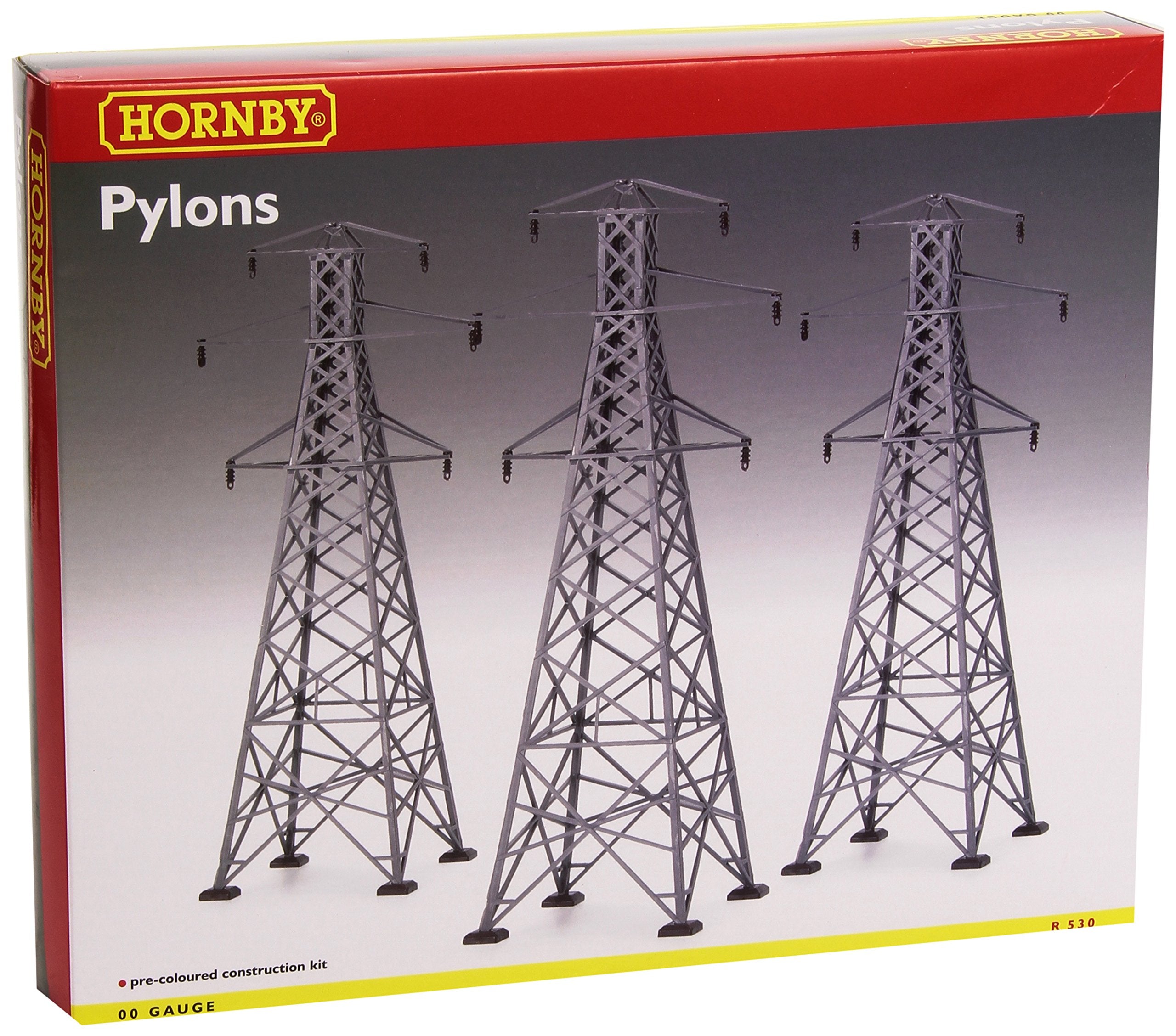 Hornby R530 00 Gauge Pylon Kit - Plastic Model Building Accessory 1