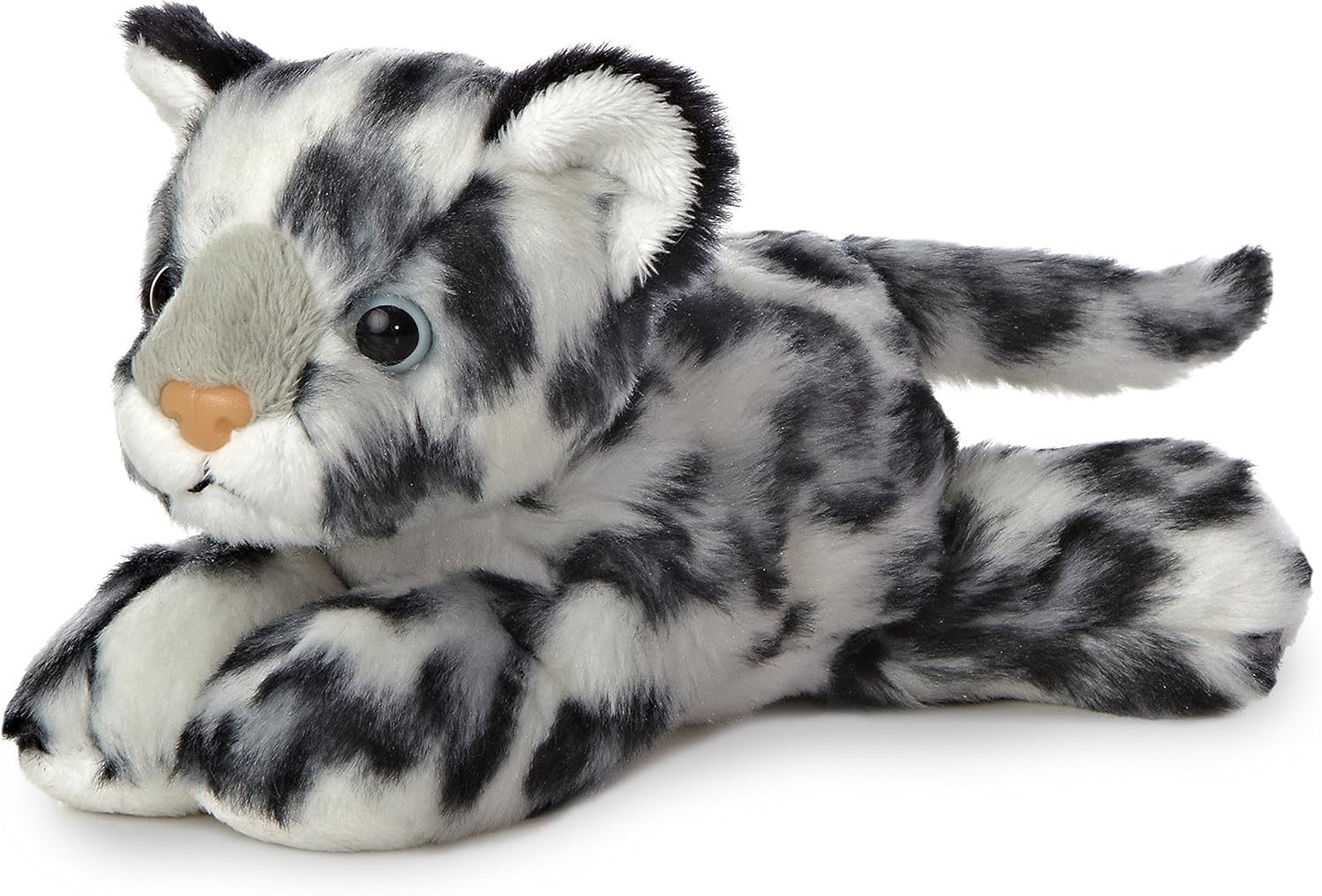 Aurora Mini Flopsie Snow Leopard - 8" Soft Plush Stuffed Animal for Kids 1