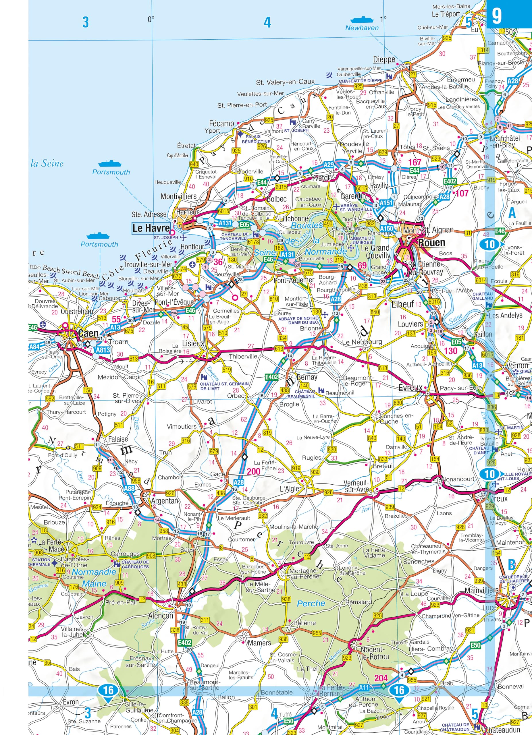 Philip's Big Easy to Read France, Spain & Portugal Road Atlas | Spiral Bound | English