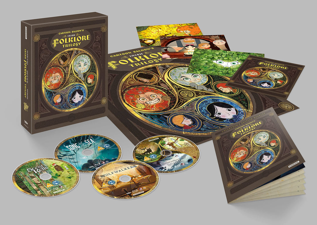 Cartoon Saloon Irish Folklore Trilogy (The Secret of Kells, Song of the Sea, Wolfwalkers) - Blu-ray Limited Edition [Blu-ray]