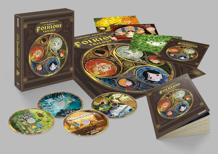 Cartoon Saloon Irish Folklore Trilogy (The Secret of Kells, Song of the Sea, Wolfwalkers) - Blu-ray Limited Edition [Blu-ray]