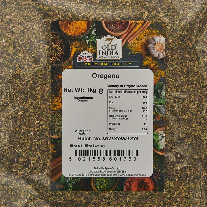 Old India Oregano 1kg - Whole Herb, 100% Natural, GMO-Free Spice for Cooking