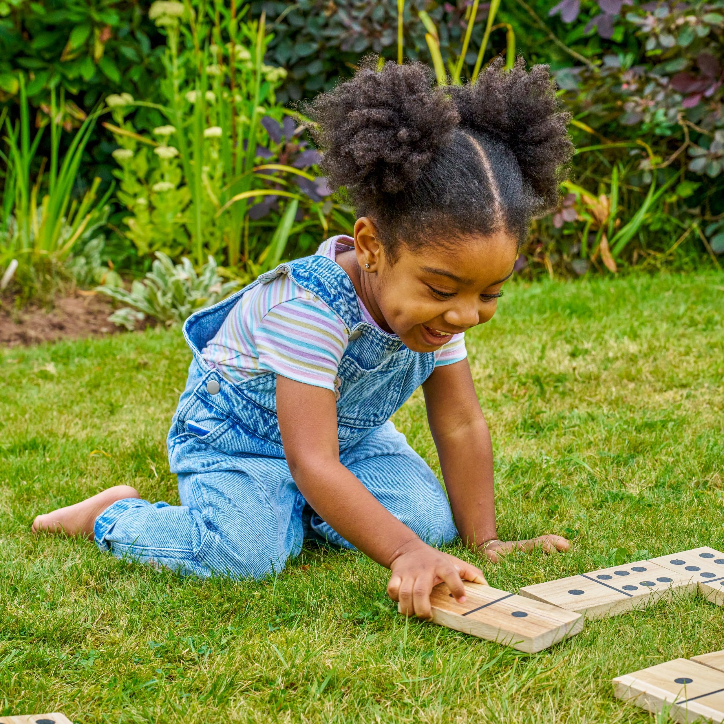TP Toys Giant Wooden Dominoes Outdoor Family Game with 28 FSC-Certified Tiles 7