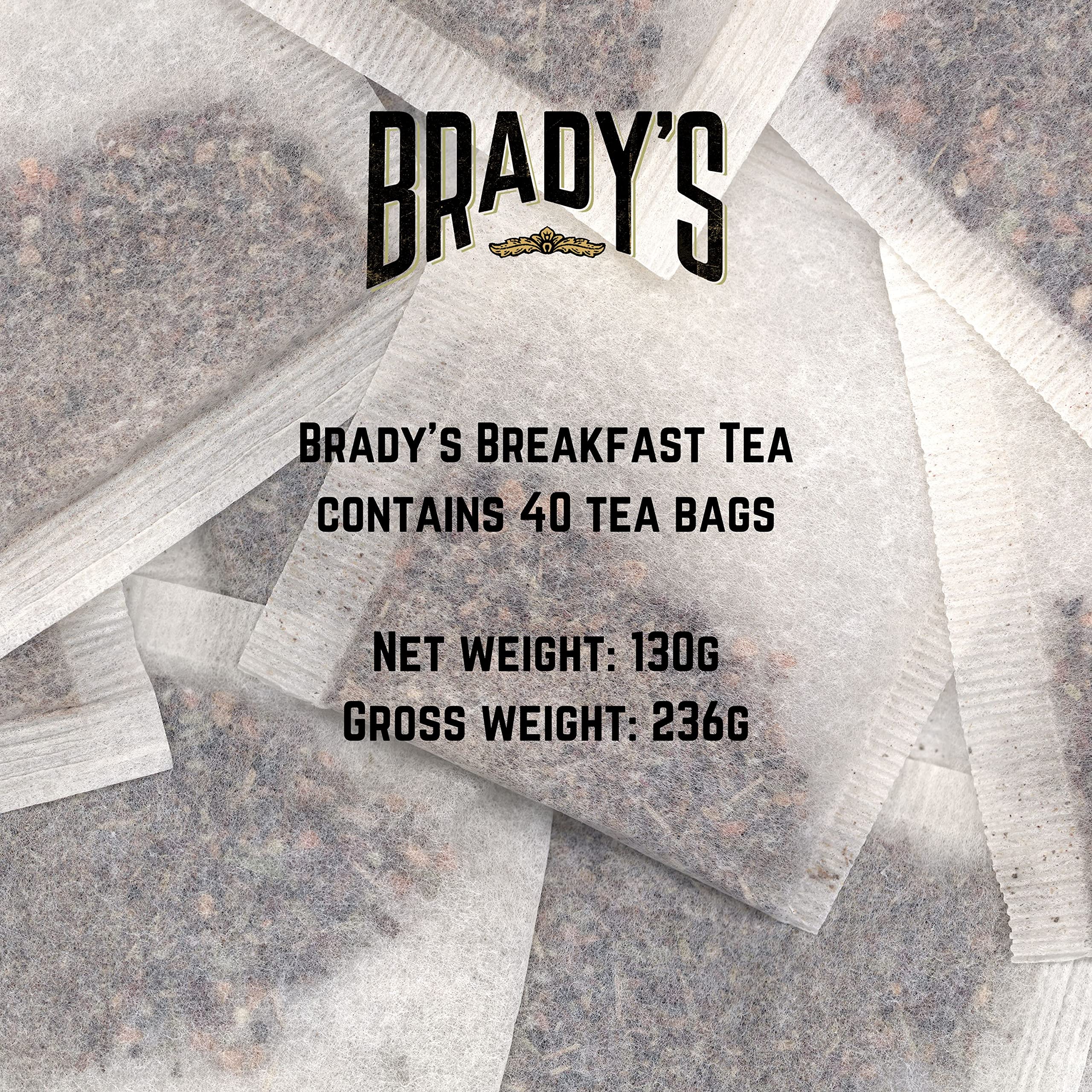 Brady's Irish Breakfast Tea - 40 Tea Bags - Rich Malty Black Tea Blend in Tin 9
