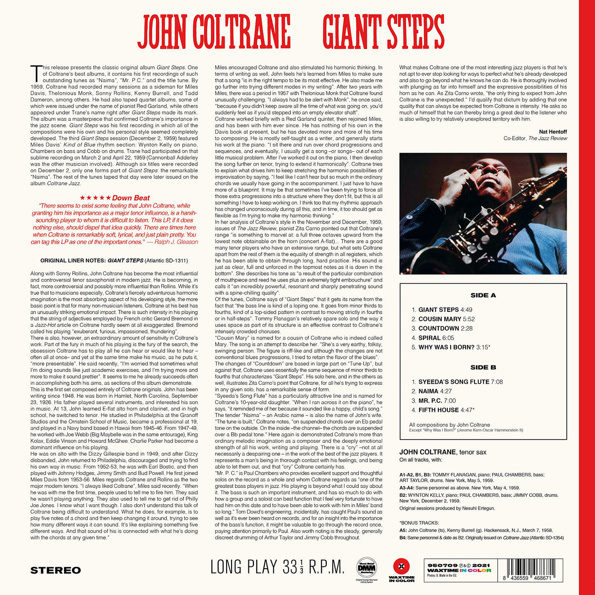 John Coltrane - Giant Steps [Limited Edition Red Vinyl]