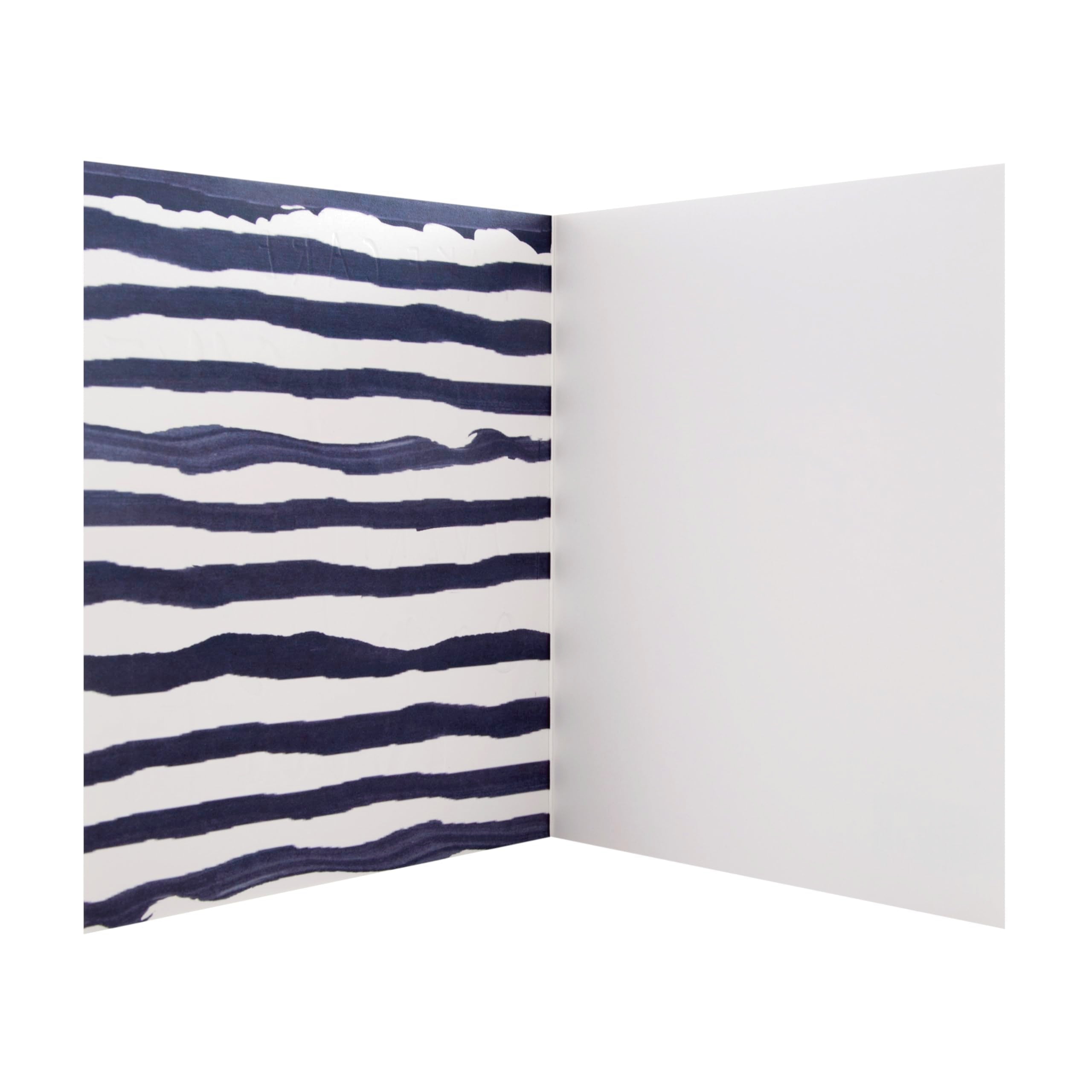 Hallmark Take Care Card - Blank Inside | Blue with Gold Foil | 18 cm x 16 cm
