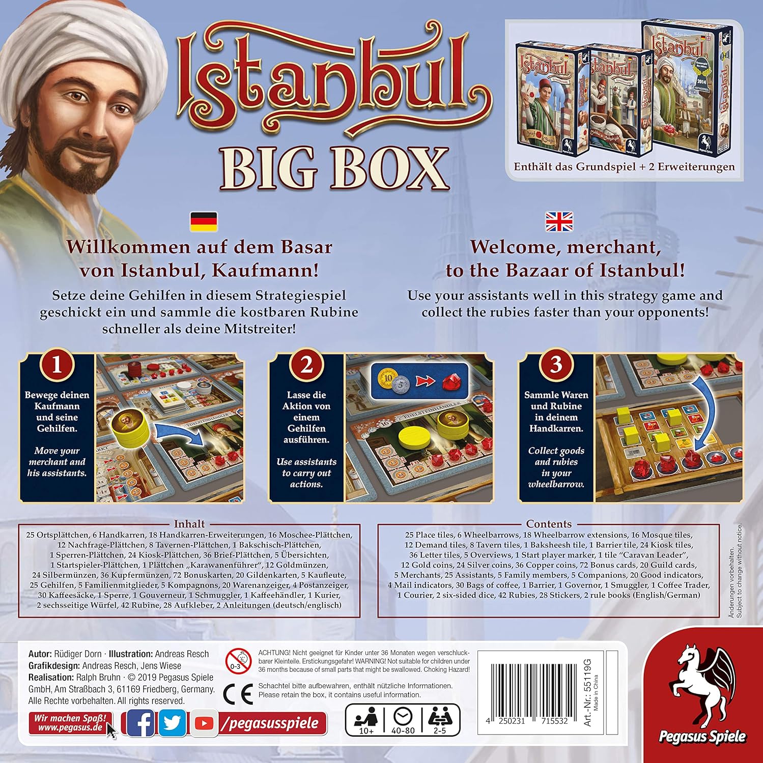 Pegasus Spiele Istanbul Big Box Brettspiel 6