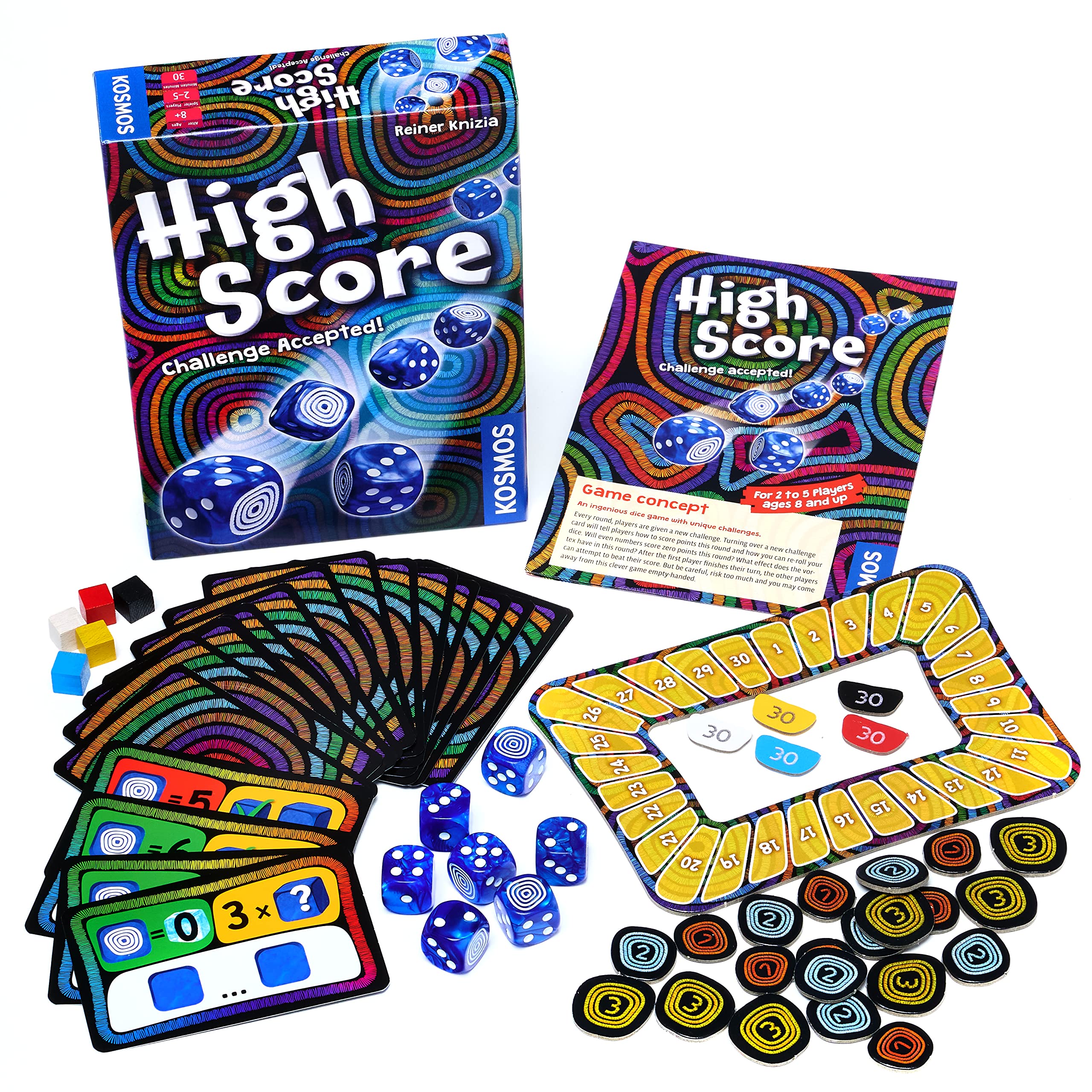 Thames & Kosmos High Score Dice Game - Strategy for 2-5 Players Ages 8+ | English & German Edition 5