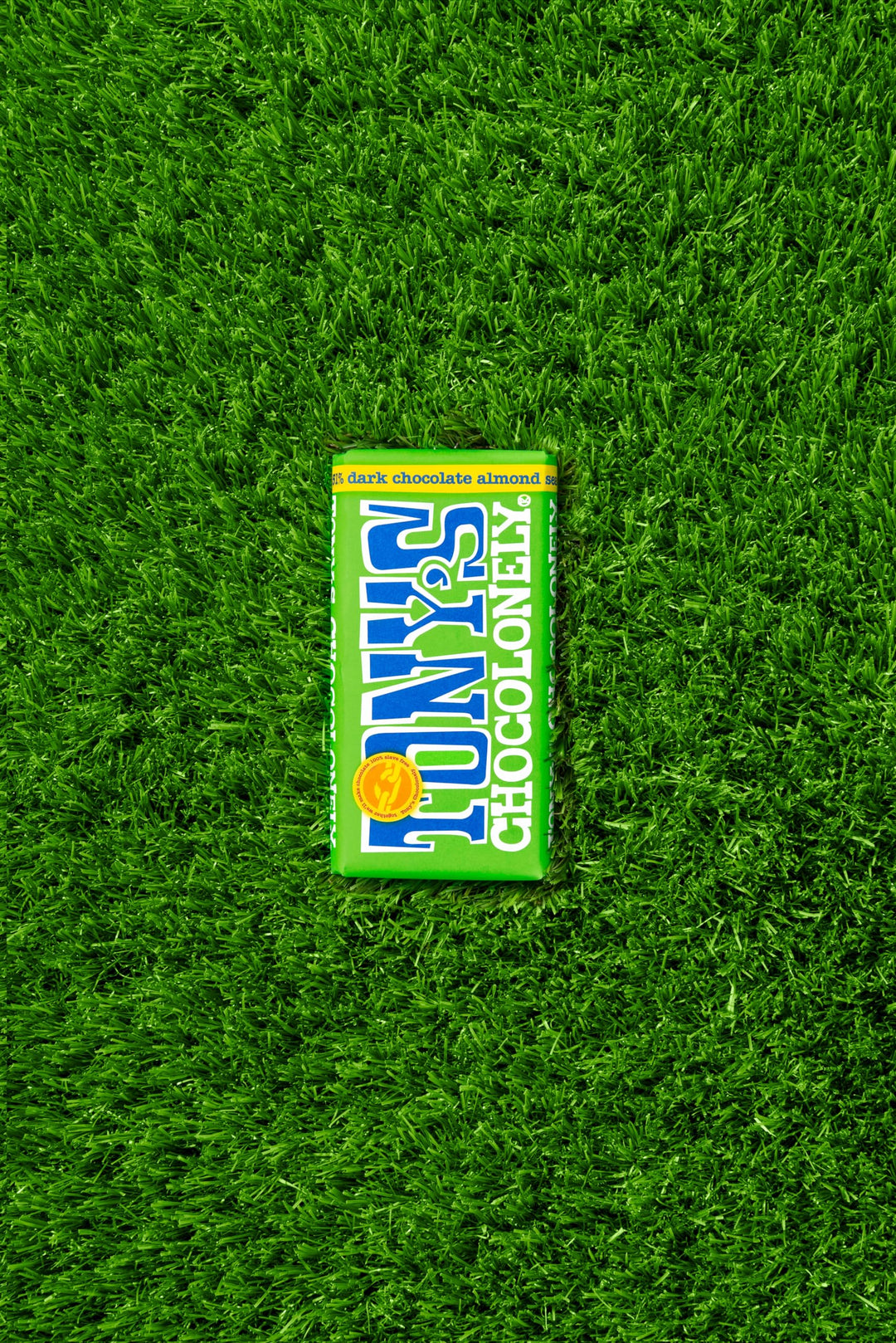Tony's Chocolonely Dark Chocolate Almond Sea Salt Bar - 180g Belgian Fairtrade