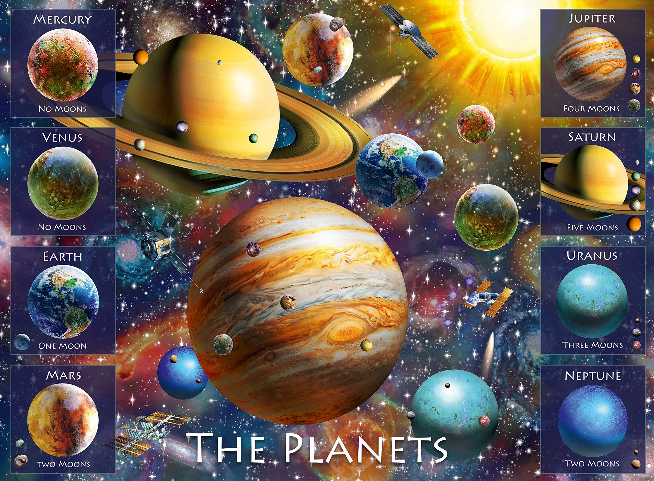 Ravensburger The Planets 100 Piece Jigsaw Puzzle with Extra Large Pieces for Kids Age 6+ | 49 x 36cm 2