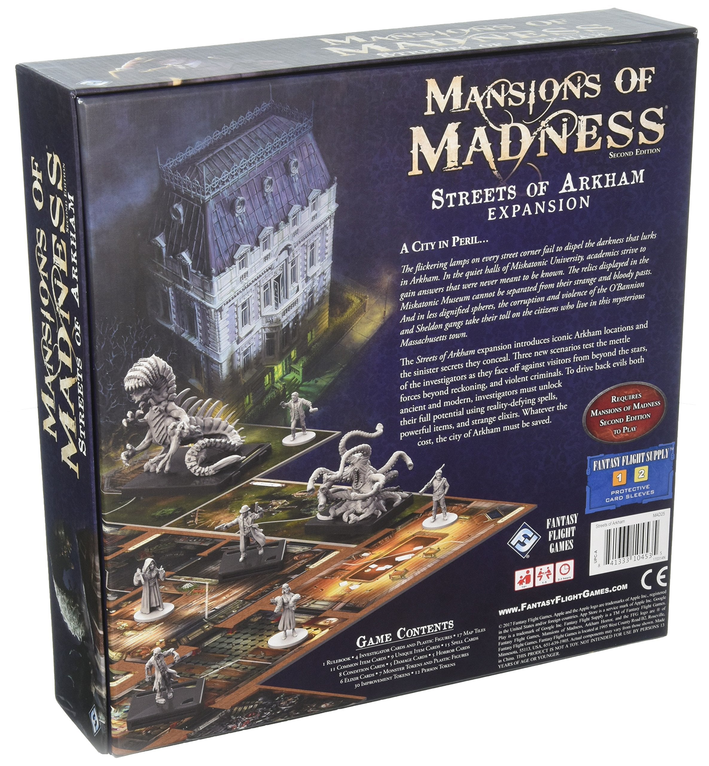 Fantasy Flight Games Mansions of Madness: Streets of Arkham Expansion | 1-5 Players | 120-180 Min 2