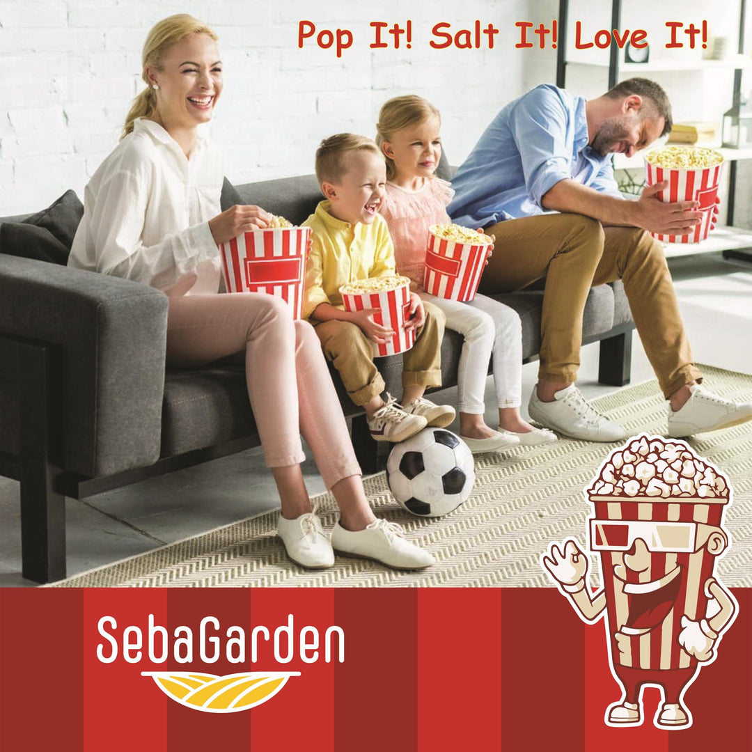 Seba Garden Popcorn Kernels (1 kg) - Vegetarian, Gluten-Free, GMO-Free Snack