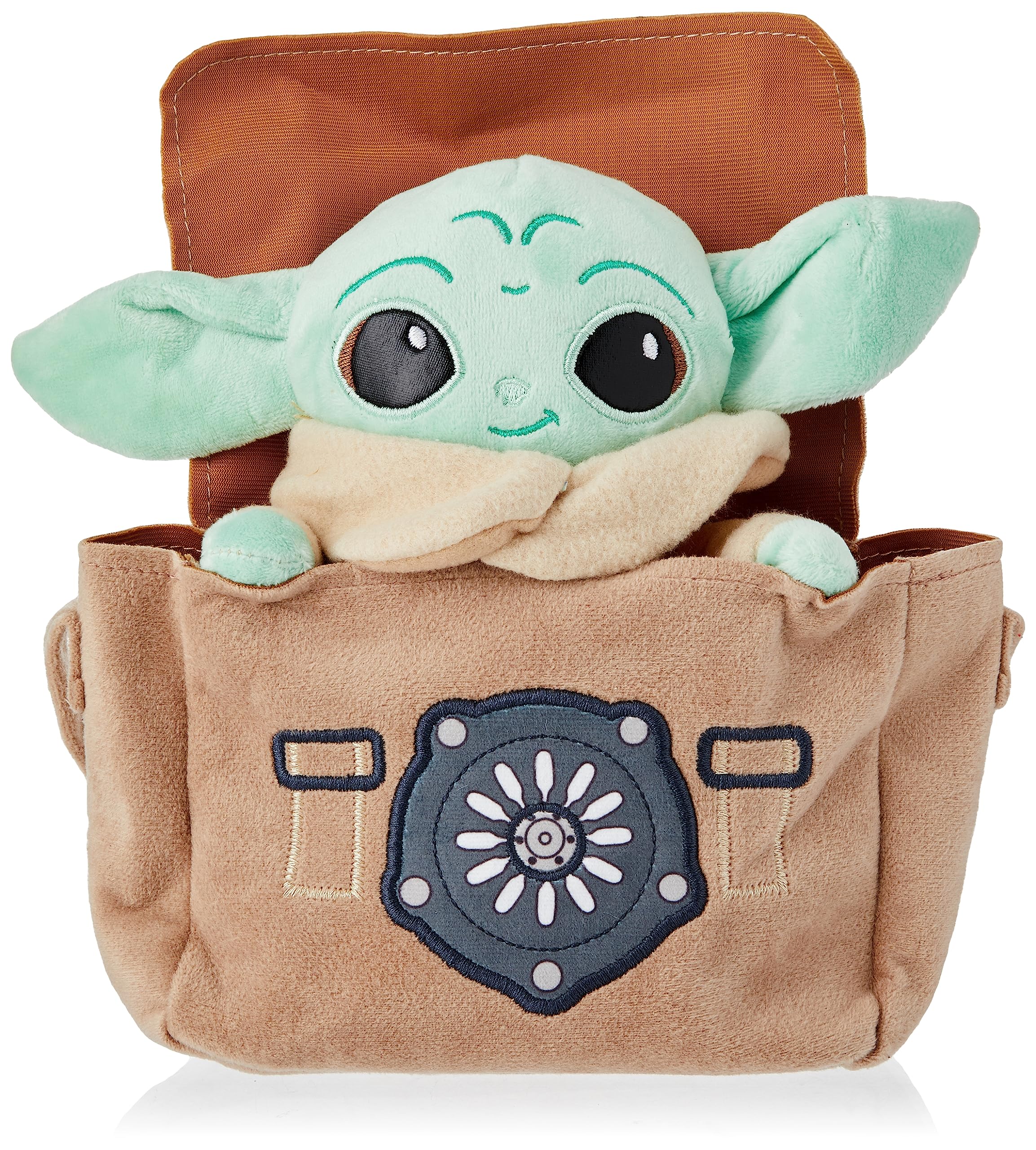 Simba Toys Grogu (Baby Yoda) The Child Plush in Carry Bag - 25cm | Official Disney Licence 1
