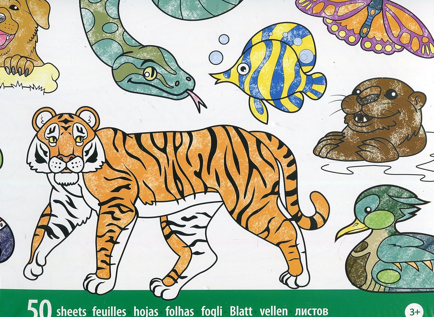 Melissa & Doug Jumbo Coloring Pad - Animals | 50 Pages, 28cm x 35cm | Activity Book for Kids 3+ 1