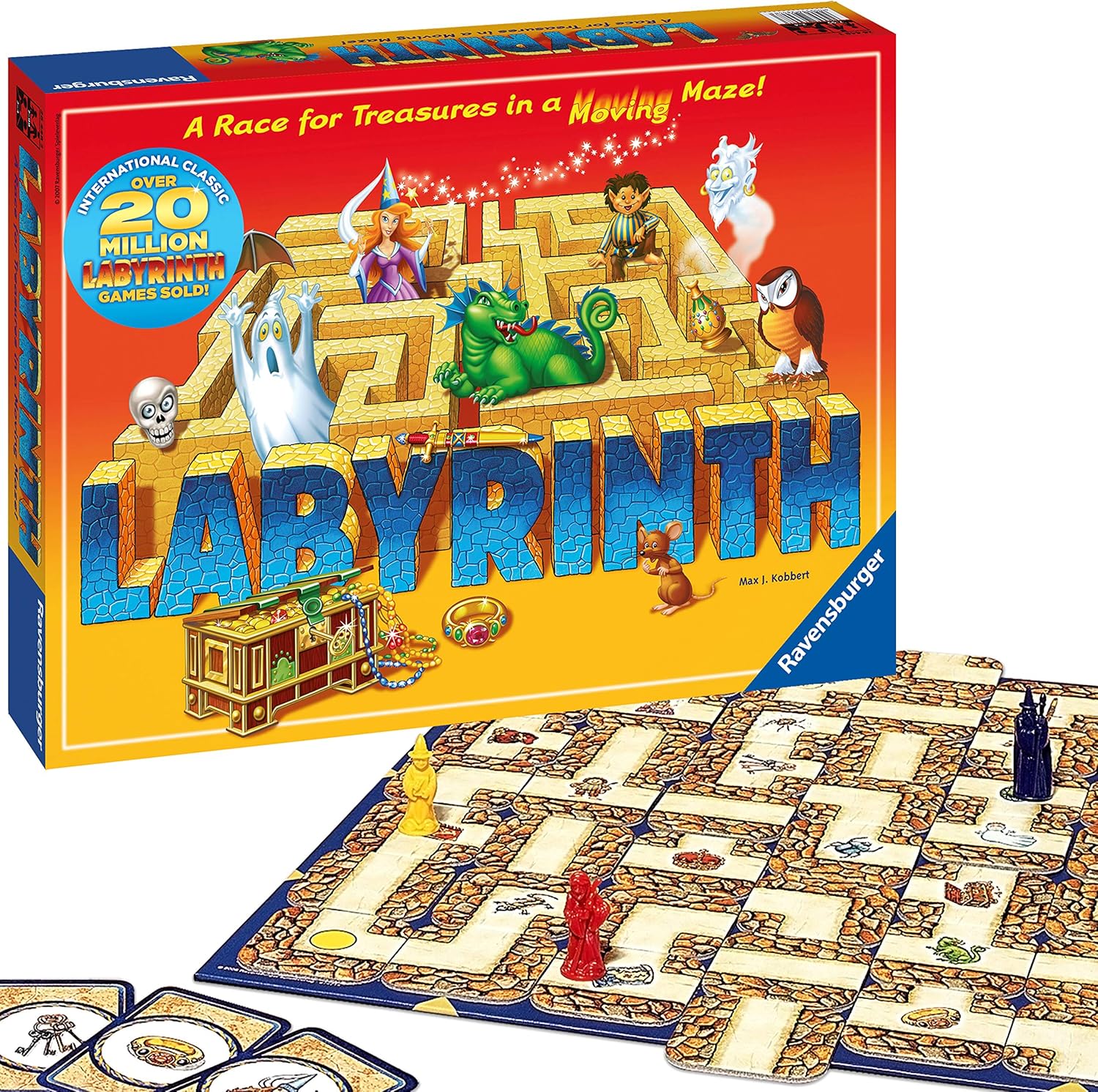 Ravensburger Labyrinth Moving Maze Family Board Game for Kids and Adults 1