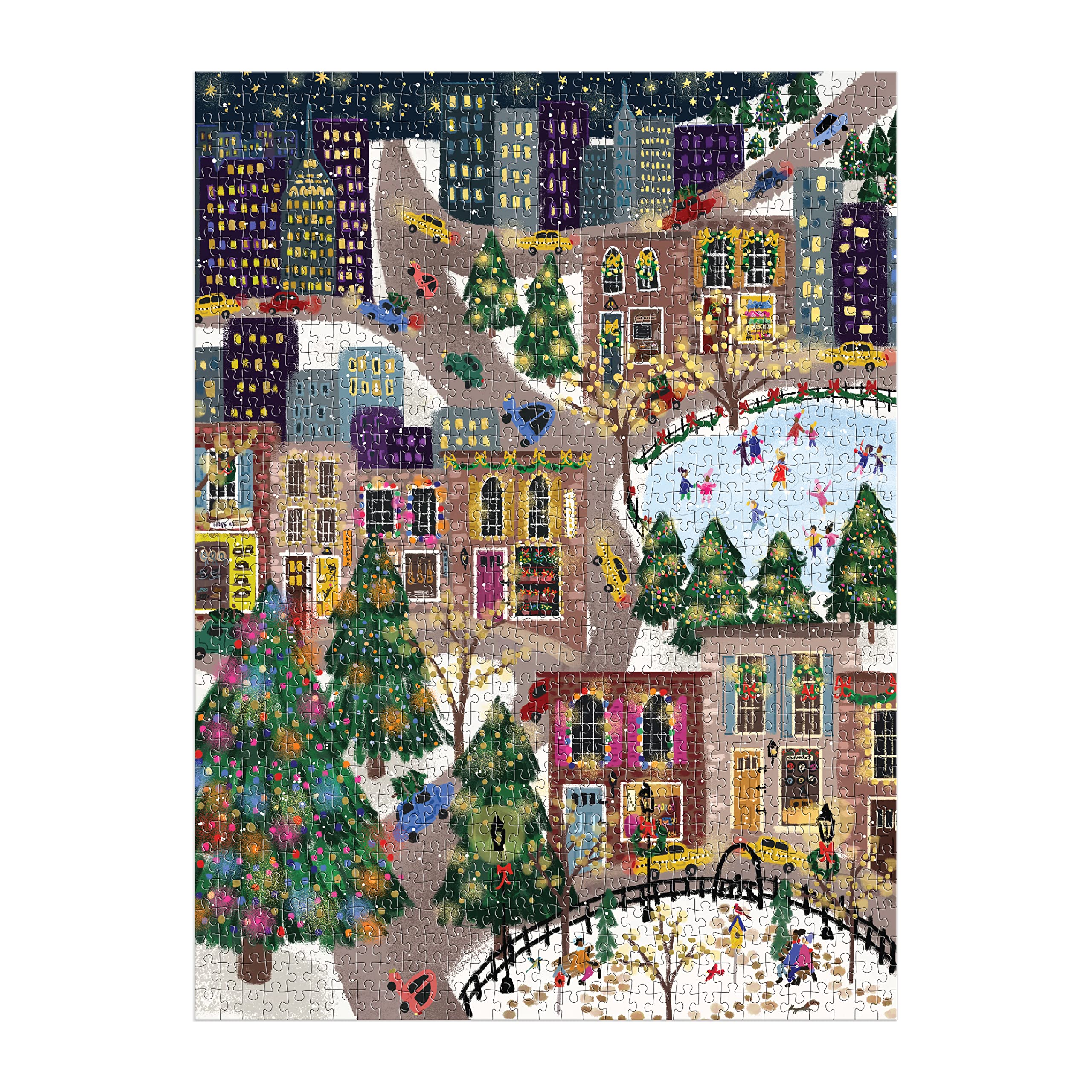 Galison Joy Laforme Sparkling City 1000 Piece Foil Jigsaw Puzzle | 27 x 20 Inches 3