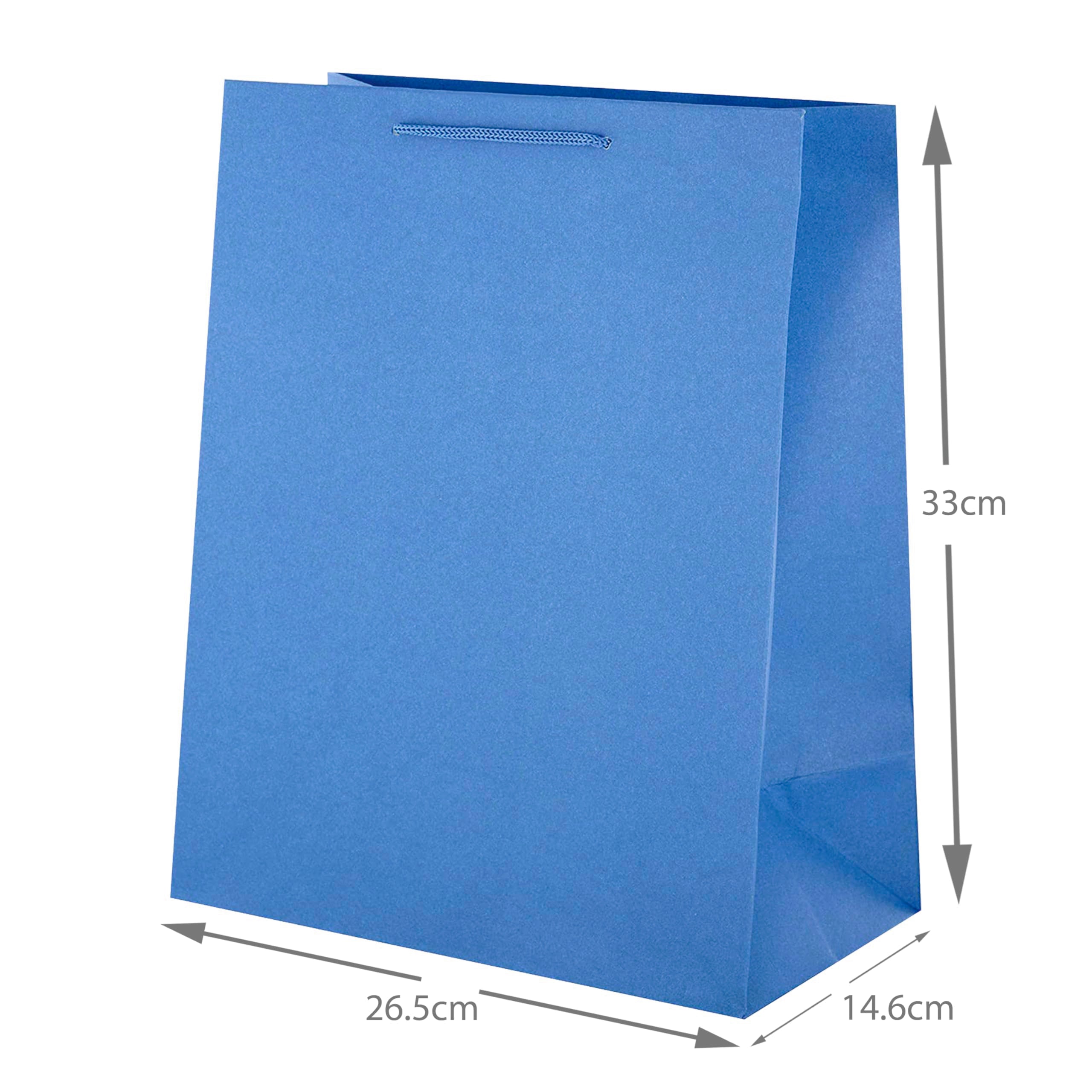 Hallmark Large Plain Blue Gift Bag - Multi-Occasion Use | FSC Certified Paper 3