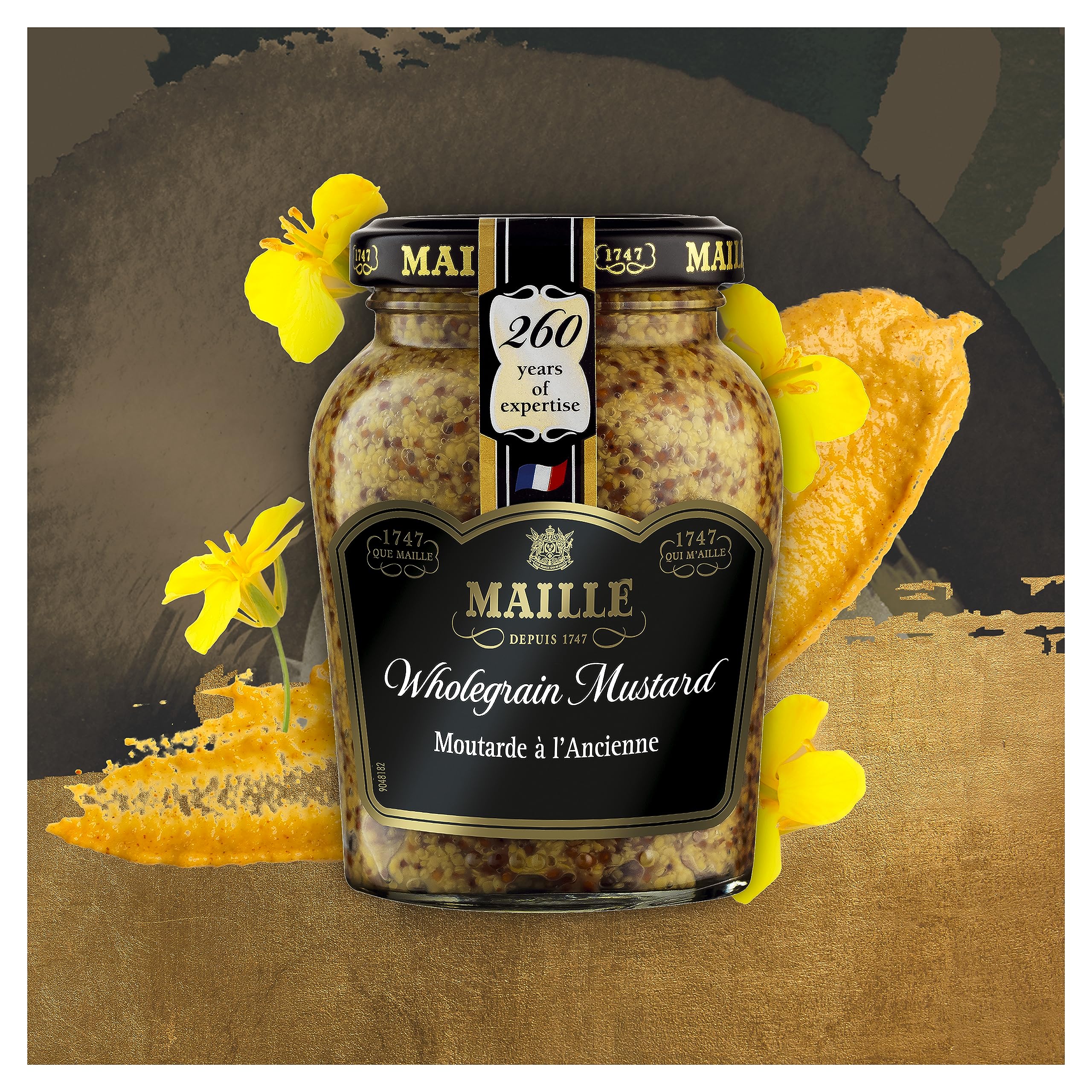 Maille Wholegrain Mustard - French Gourmet Condiment for Pork, Beef, and Salad Dressings | 210g 5